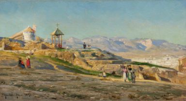 Peder Moerk Moensted: Landschaft bei Athen