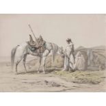 Theodor Horschelt: Two Resting Bedouins
