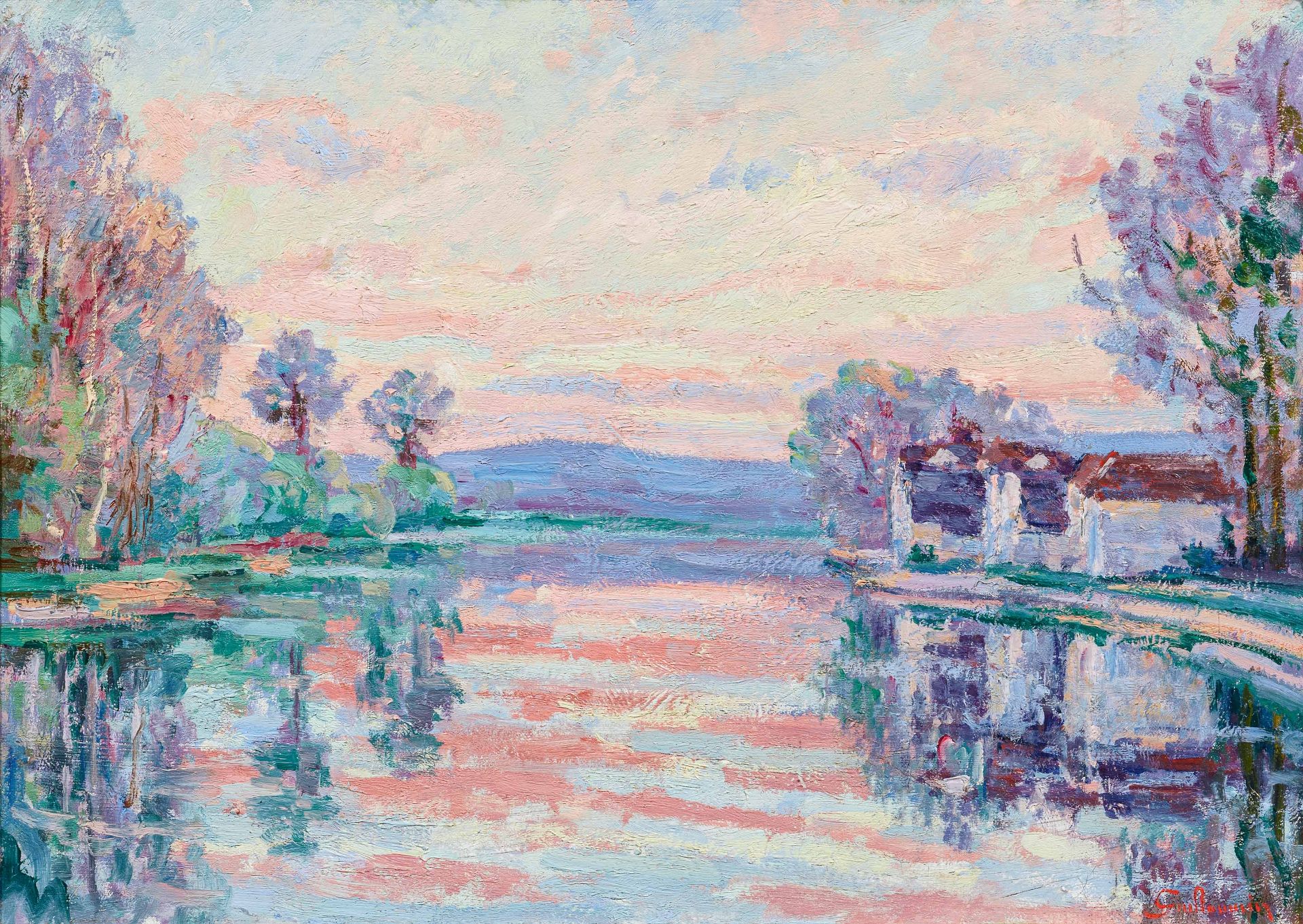 Armand Guillaumin: Morning Atmosphere on the Banks of the Seine near Samois