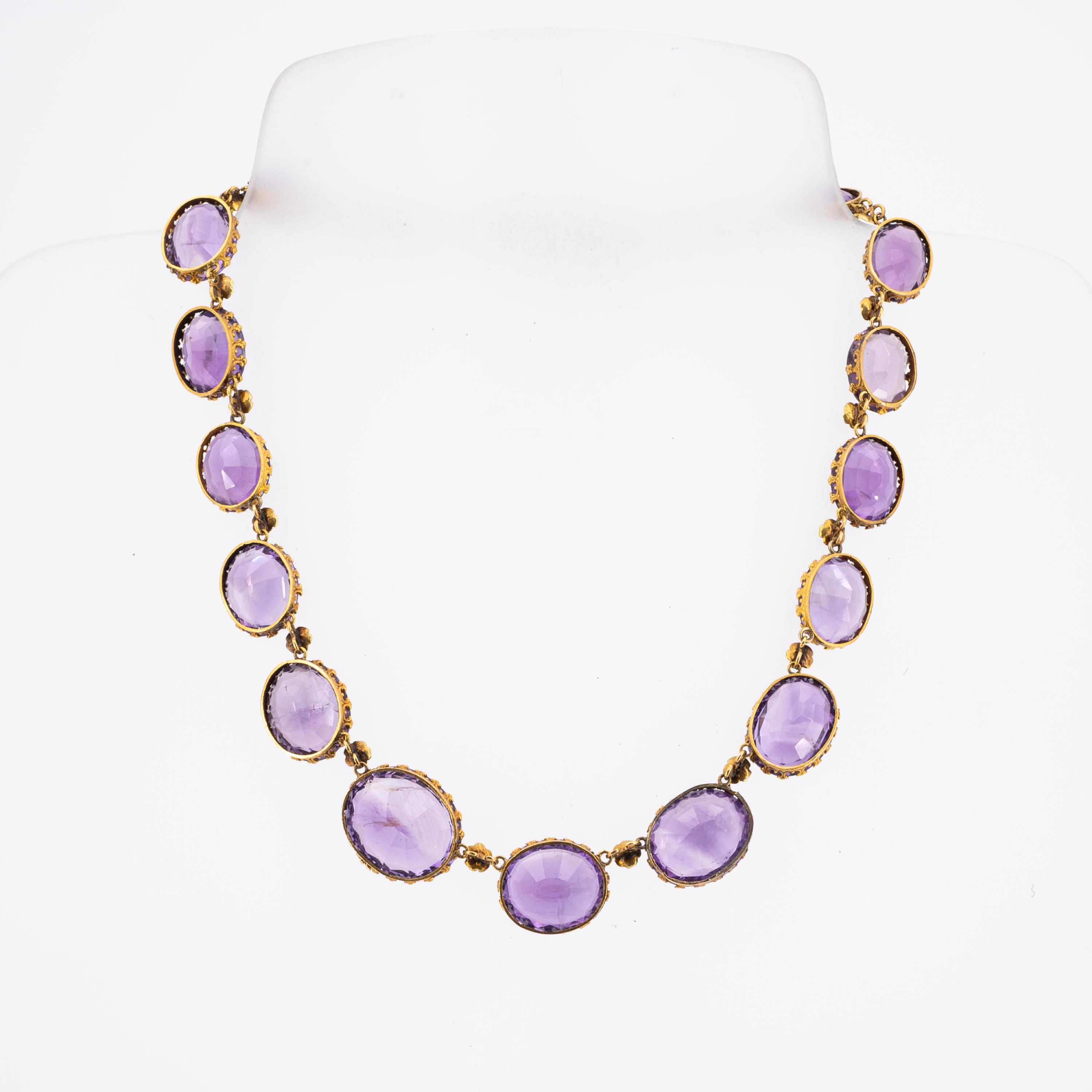 Historic Amethyst-Necklace - Image 2 of 4