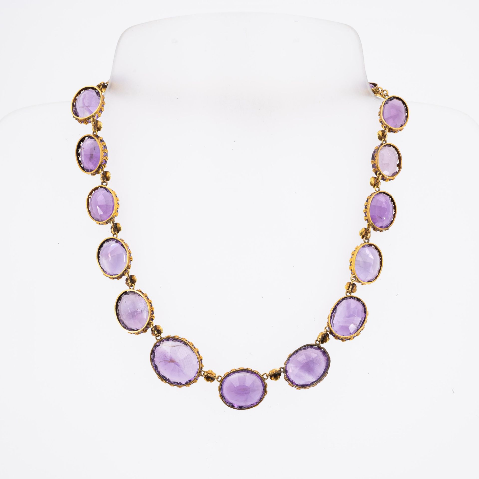 Historisches Amethyst-Collier - Bild 2 aus 4