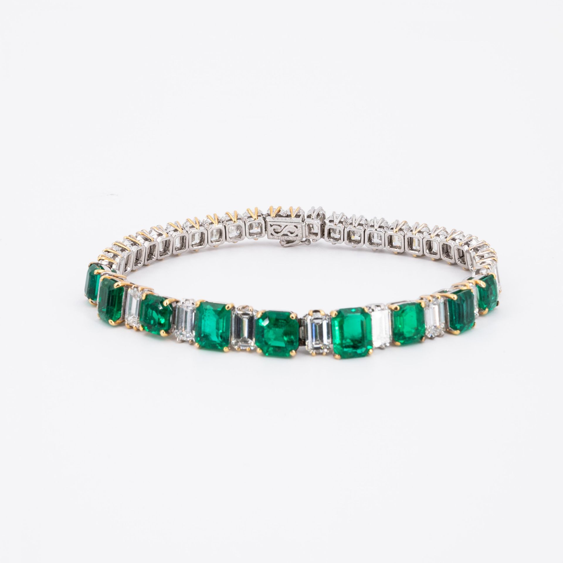 Smaragd-Diamant-Armband - Bild 4 aus 5