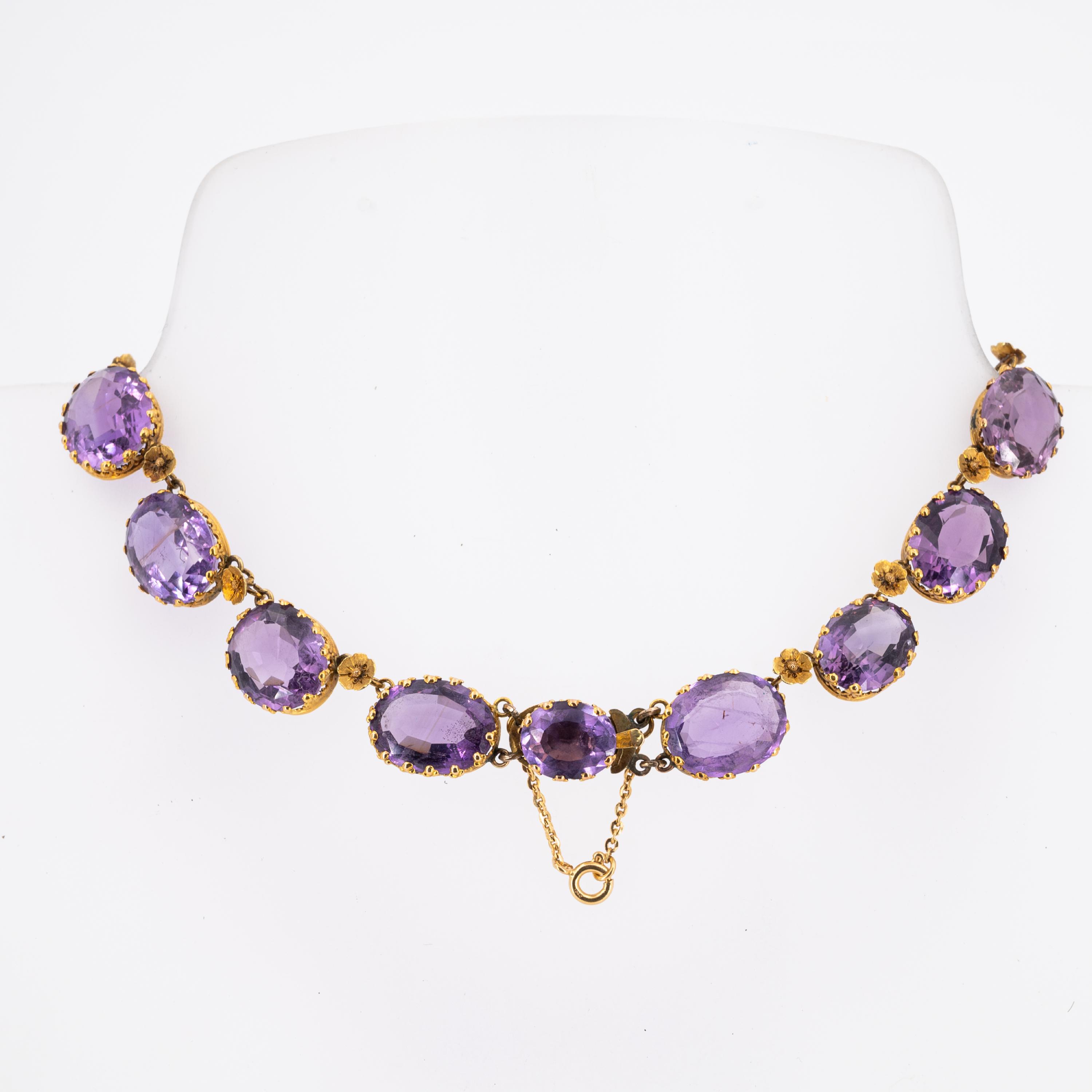Historic Amethyst-Necklace - Image 3 of 4