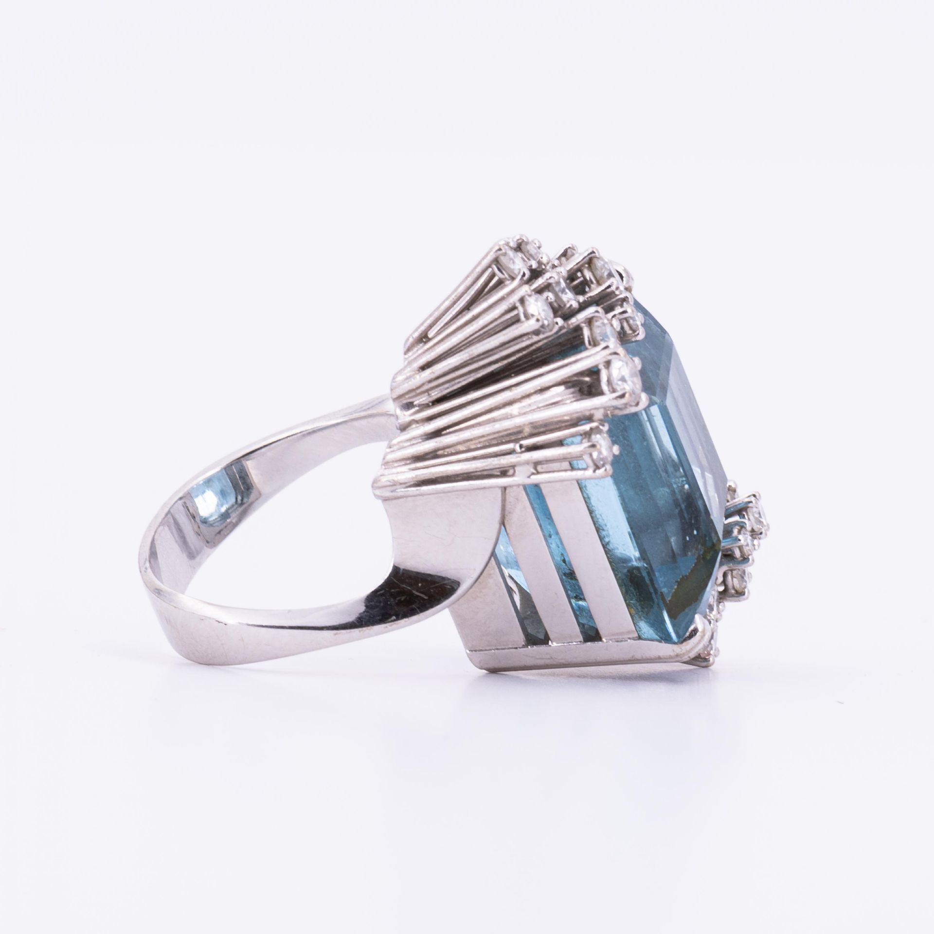 Aquamarin-Diamant-Ring - Bild 4 aus 5