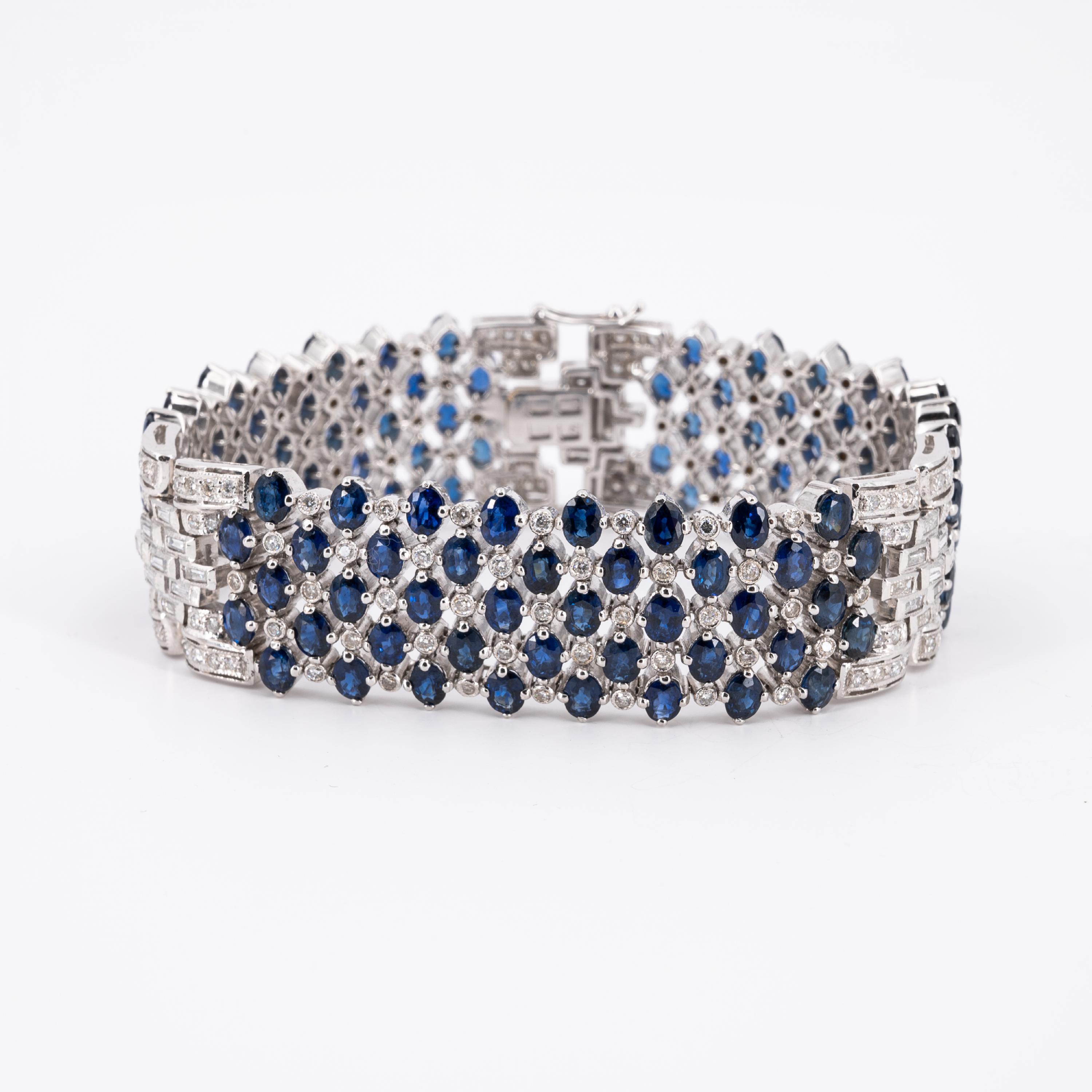 Sapphire-Diamond-Bracelet - Image 2 of 4