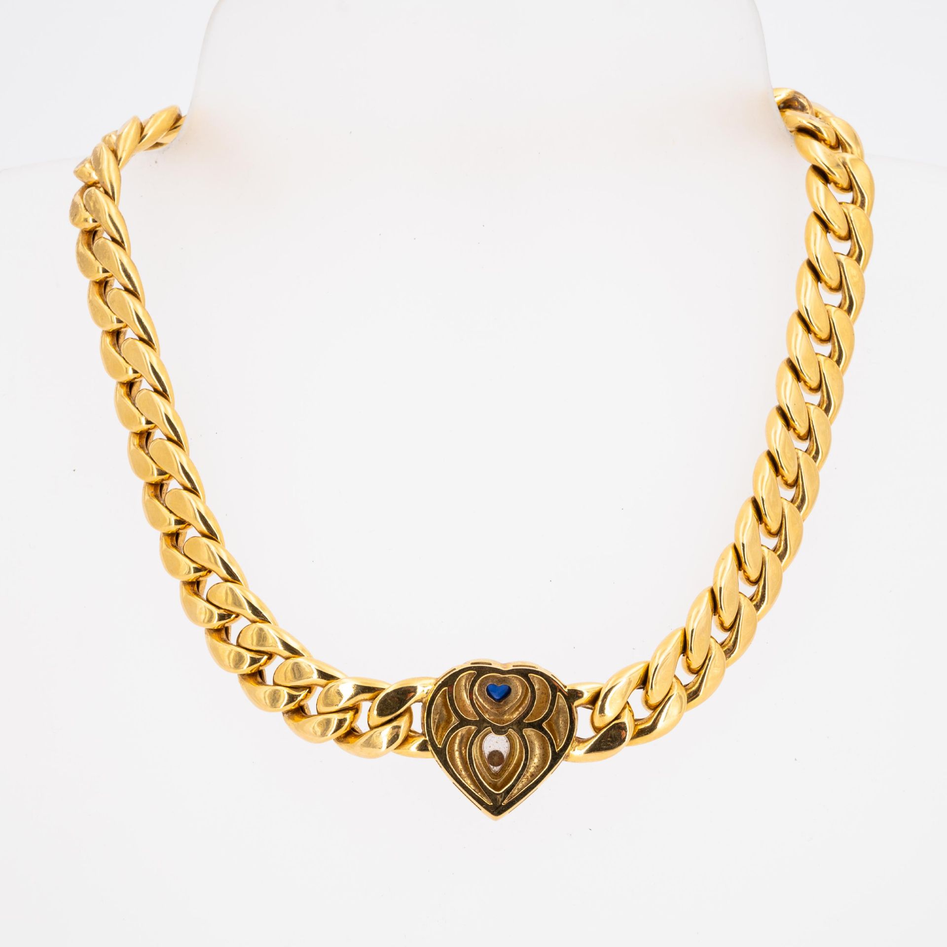 Chopard: Diamond-Sapphire-Necklace - Image 2 of 4