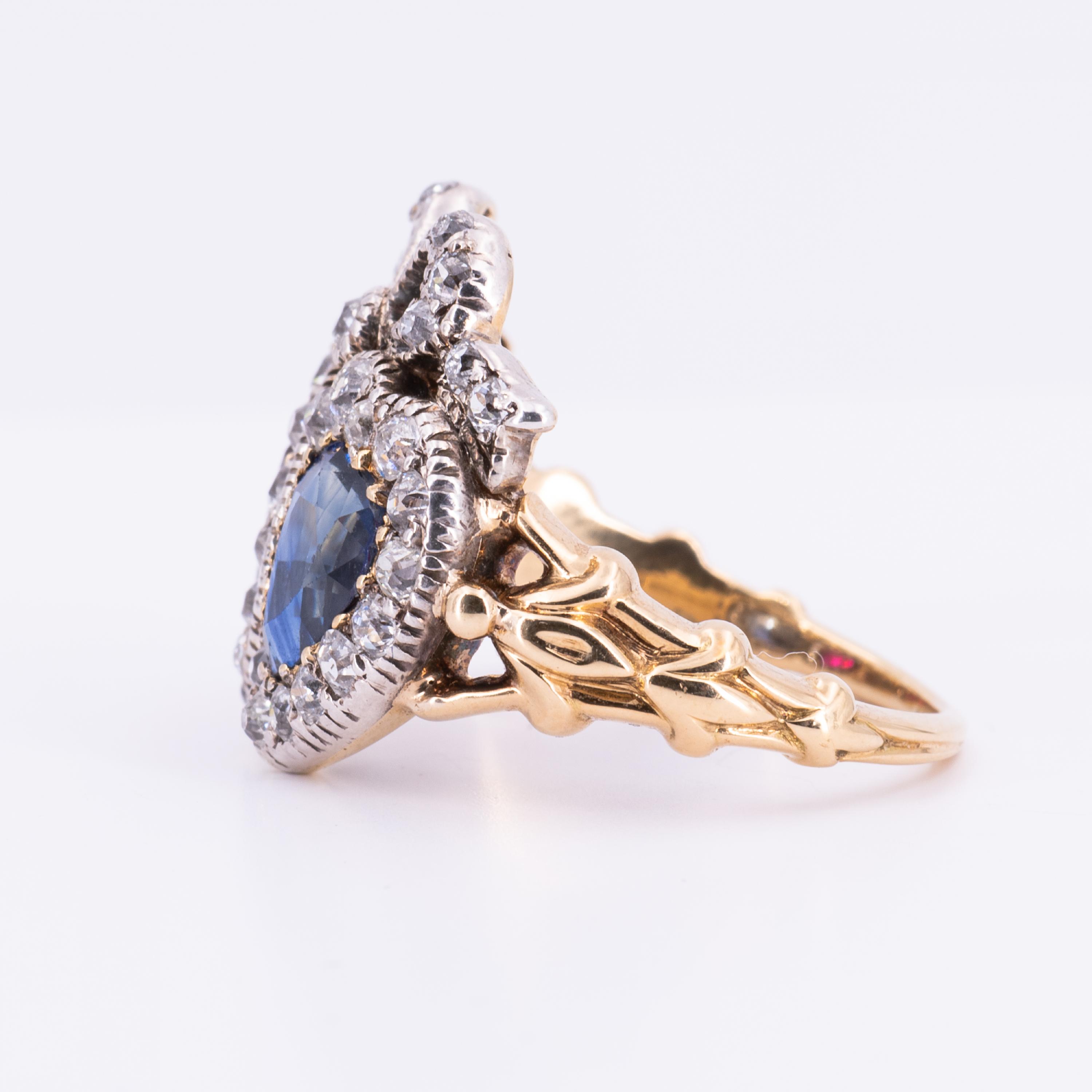 Gemstone-Diamond-Ring - Image 2 of 4