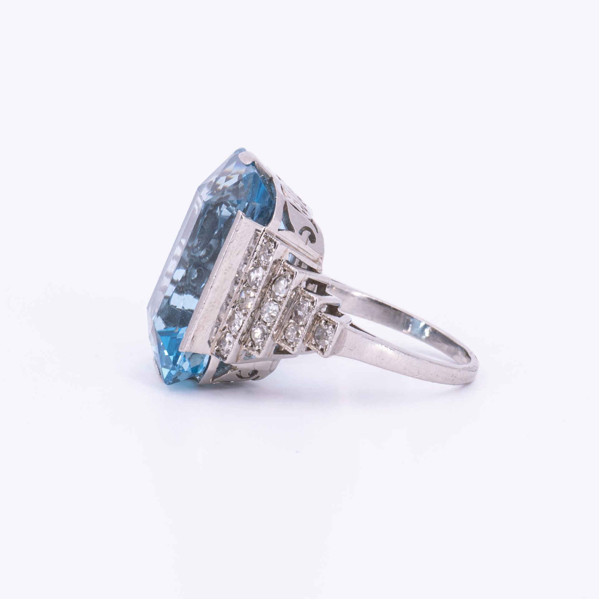 Aquamarin-Diamant-Ring - Bild 2 aus 4