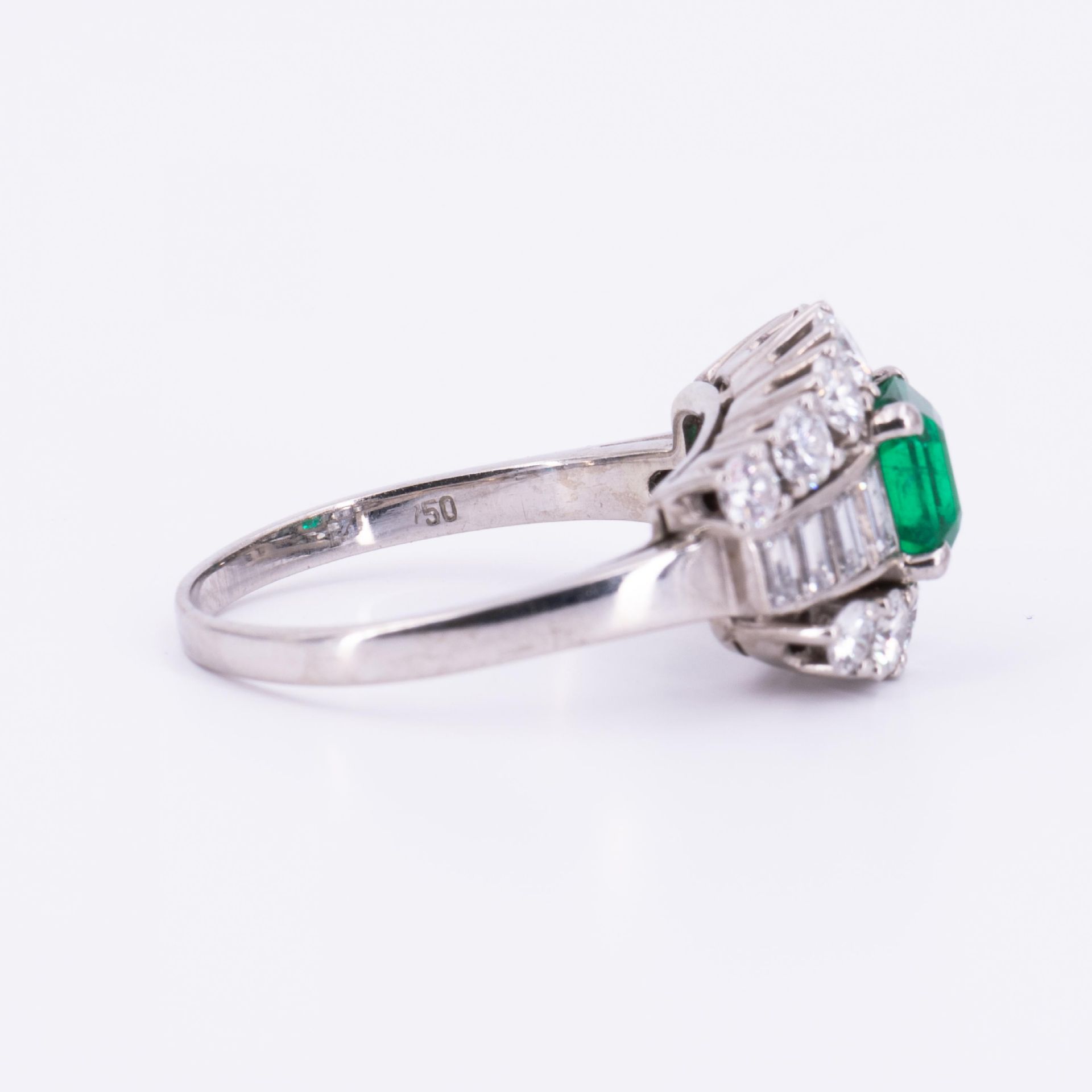 Smaragd-Diamant-Ring - Bild 4 aus 5