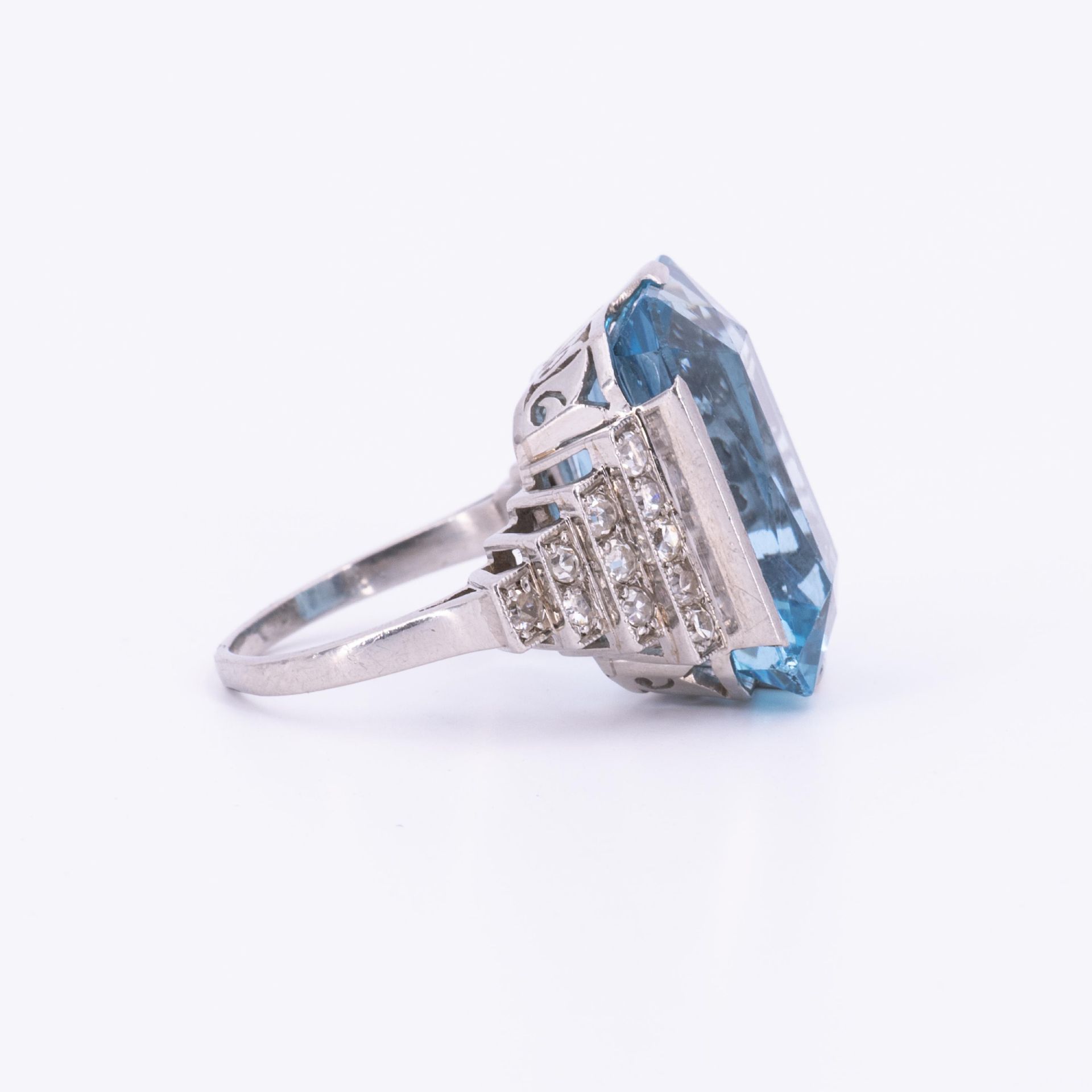 Aquamarin-Diamant-Ring - Bild 4 aus 4