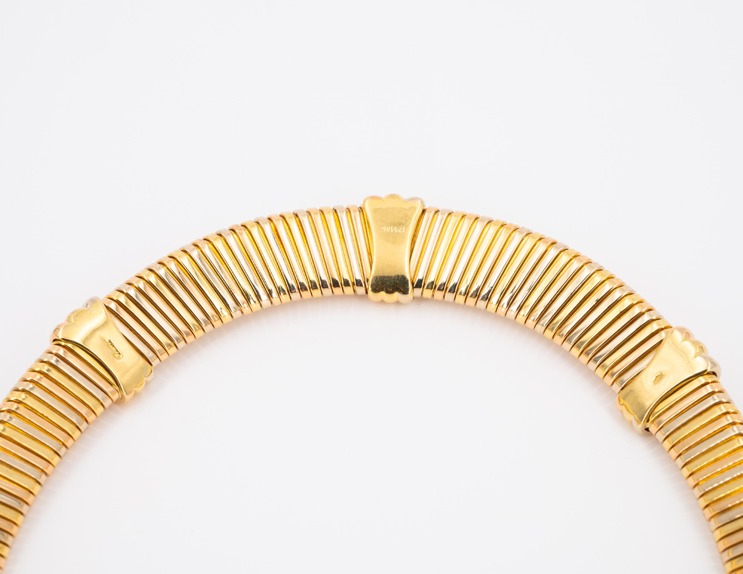 Cartier: Gold-Set: Necklace, Bracelet and Ear Studs/Clips - Image 4 of 9