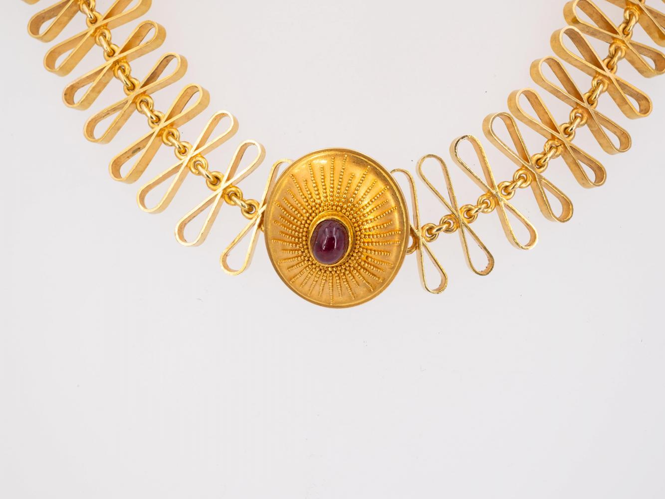 Elisabeth Treskow: Set: Ring, Ear Studs, Bracelet & Necklace - Image 4 of 12
