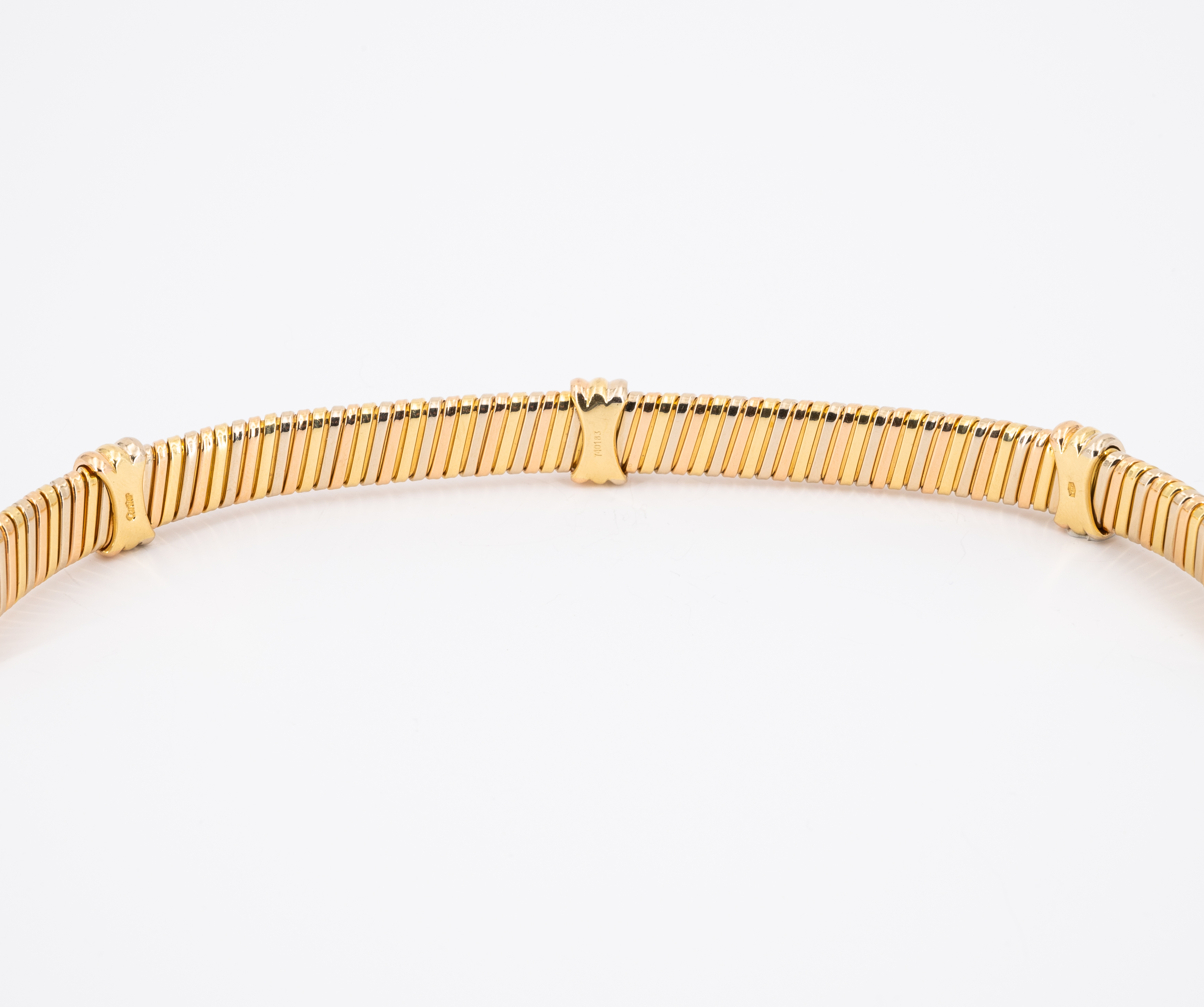 Cartier: Gold-Set: Necklace, Bracelet and Ear Studs/Clips - Image 7 of 9