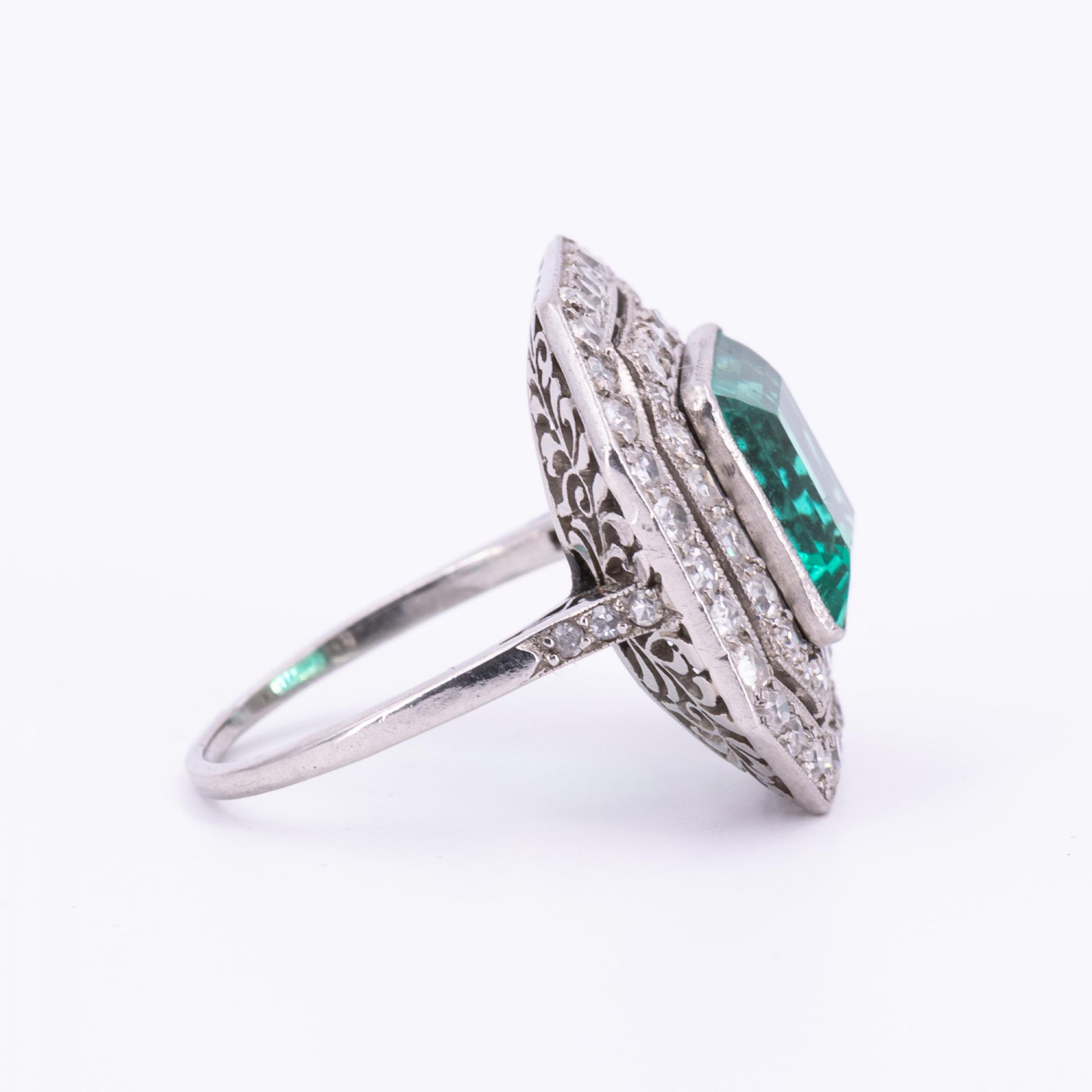 Smaragd-Diamant-Ring - Bild 4 aus 4