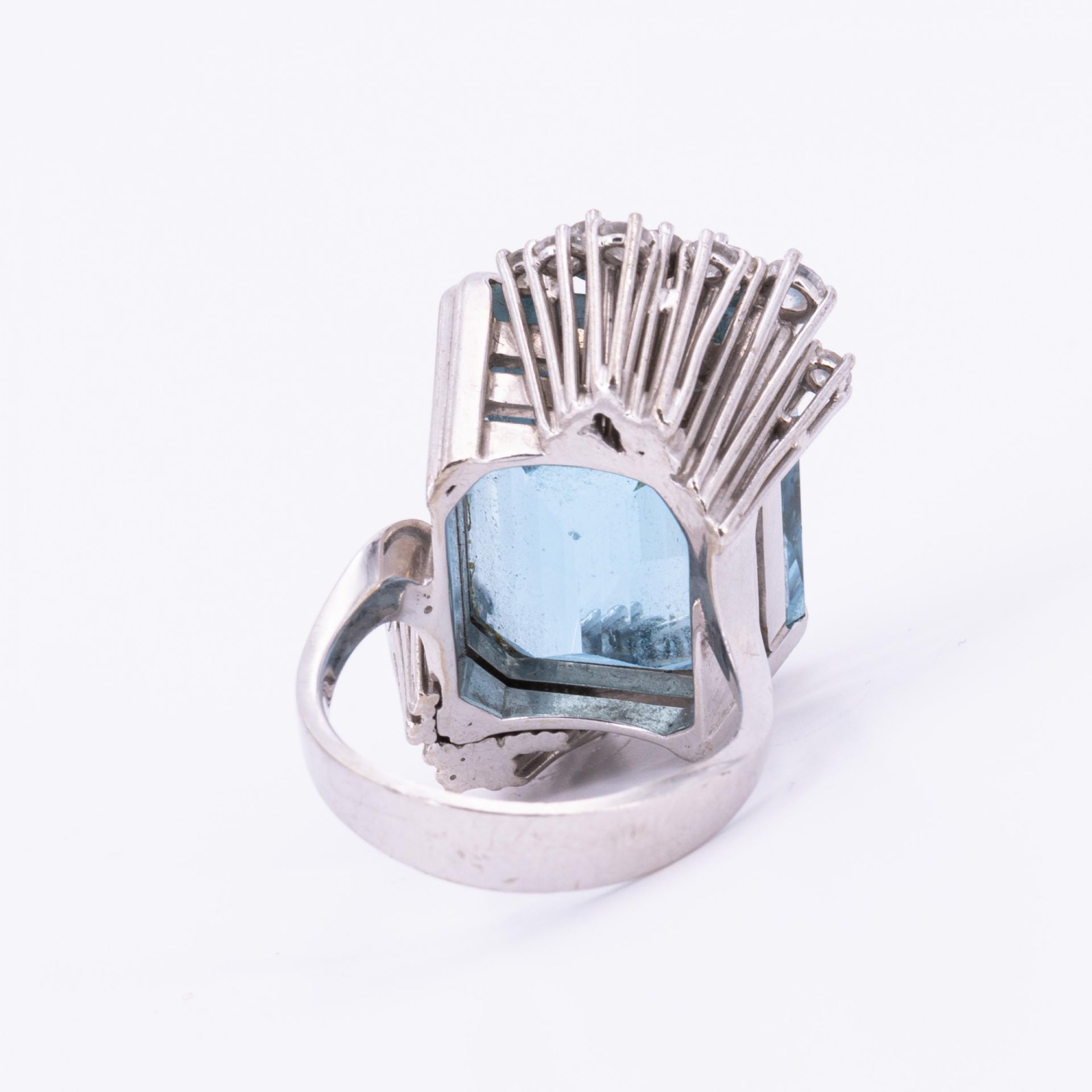 Aquamarin-Diamant-Ring - Bild 3 aus 5