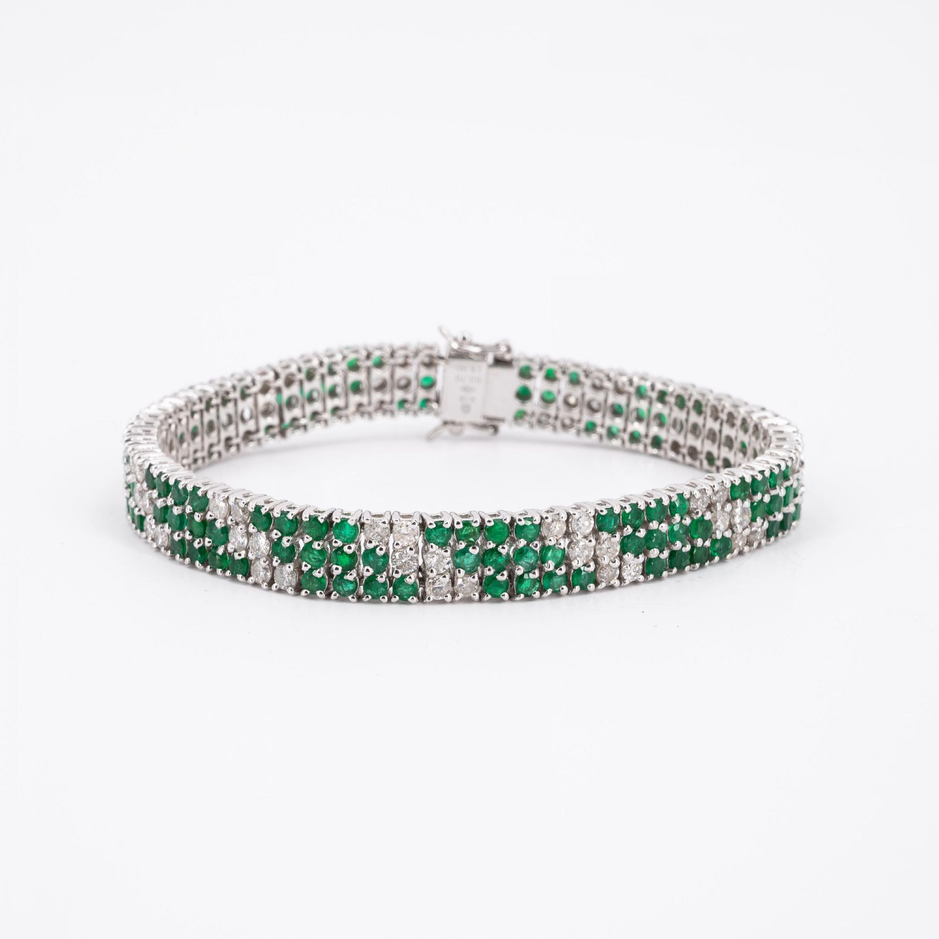 Smaragd-Diamant-Armband - Bild 2 aus 4