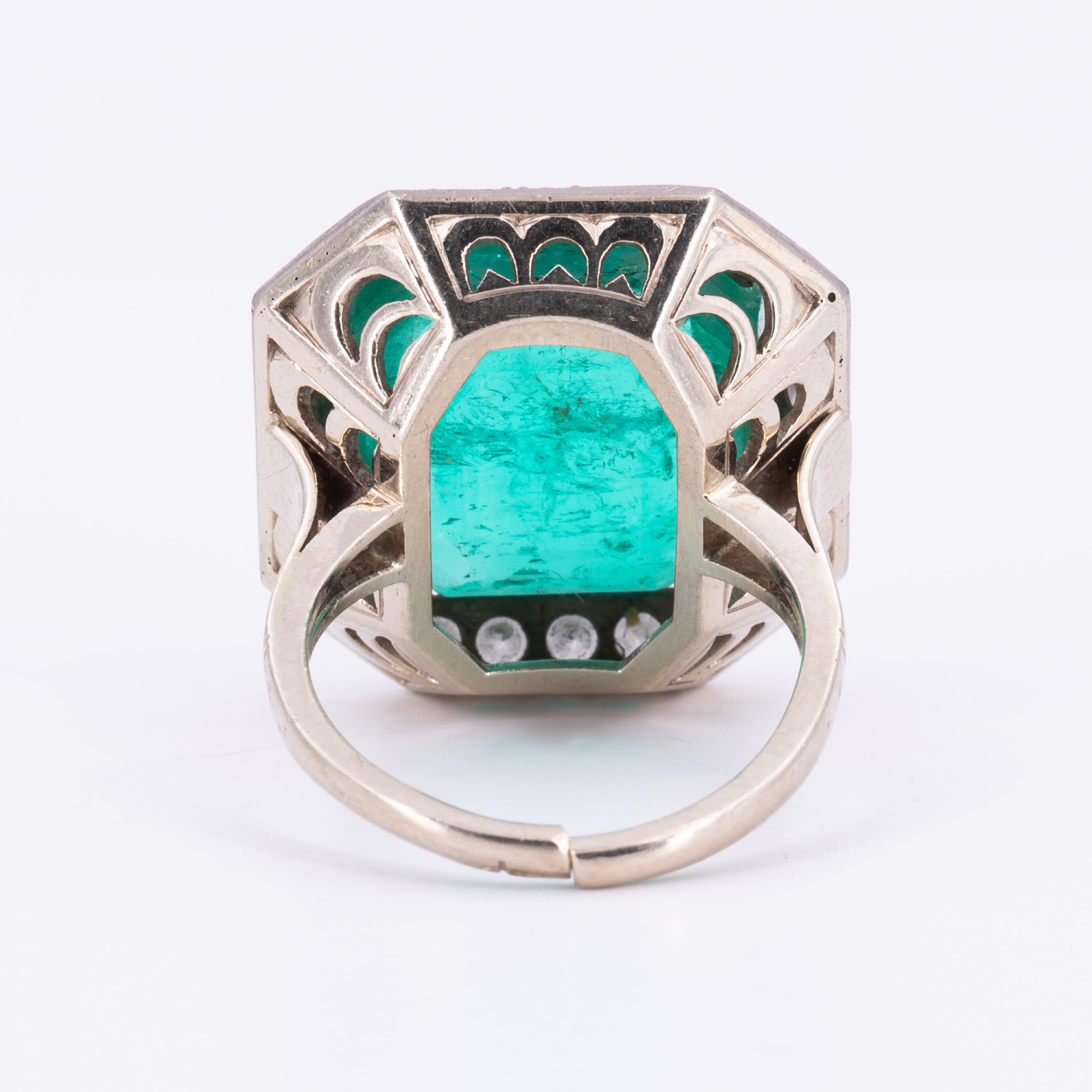 Emerald-Diamond-Ring - Image 3 of 5
