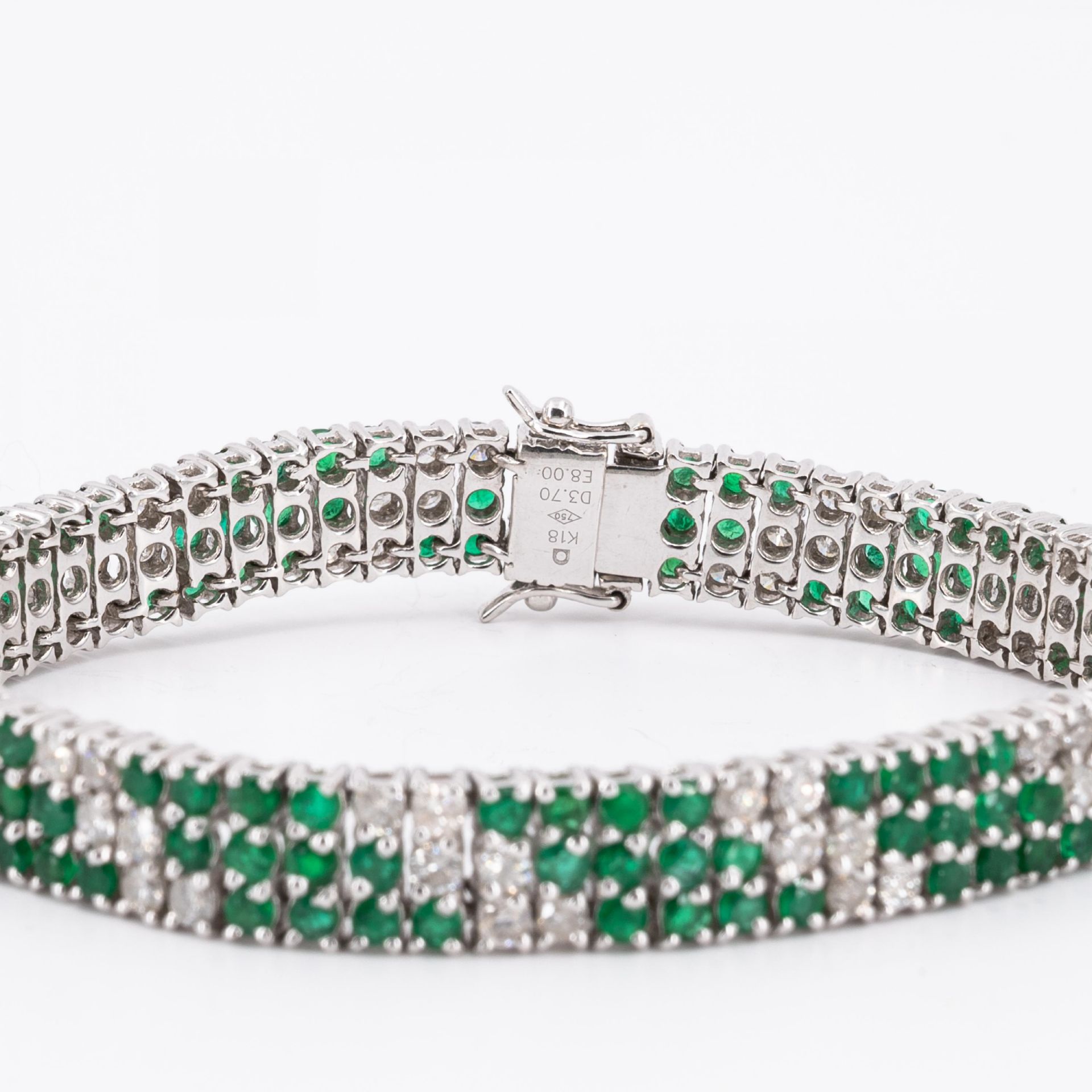 Smaragd-Diamant-Armband - Bild 4 aus 4