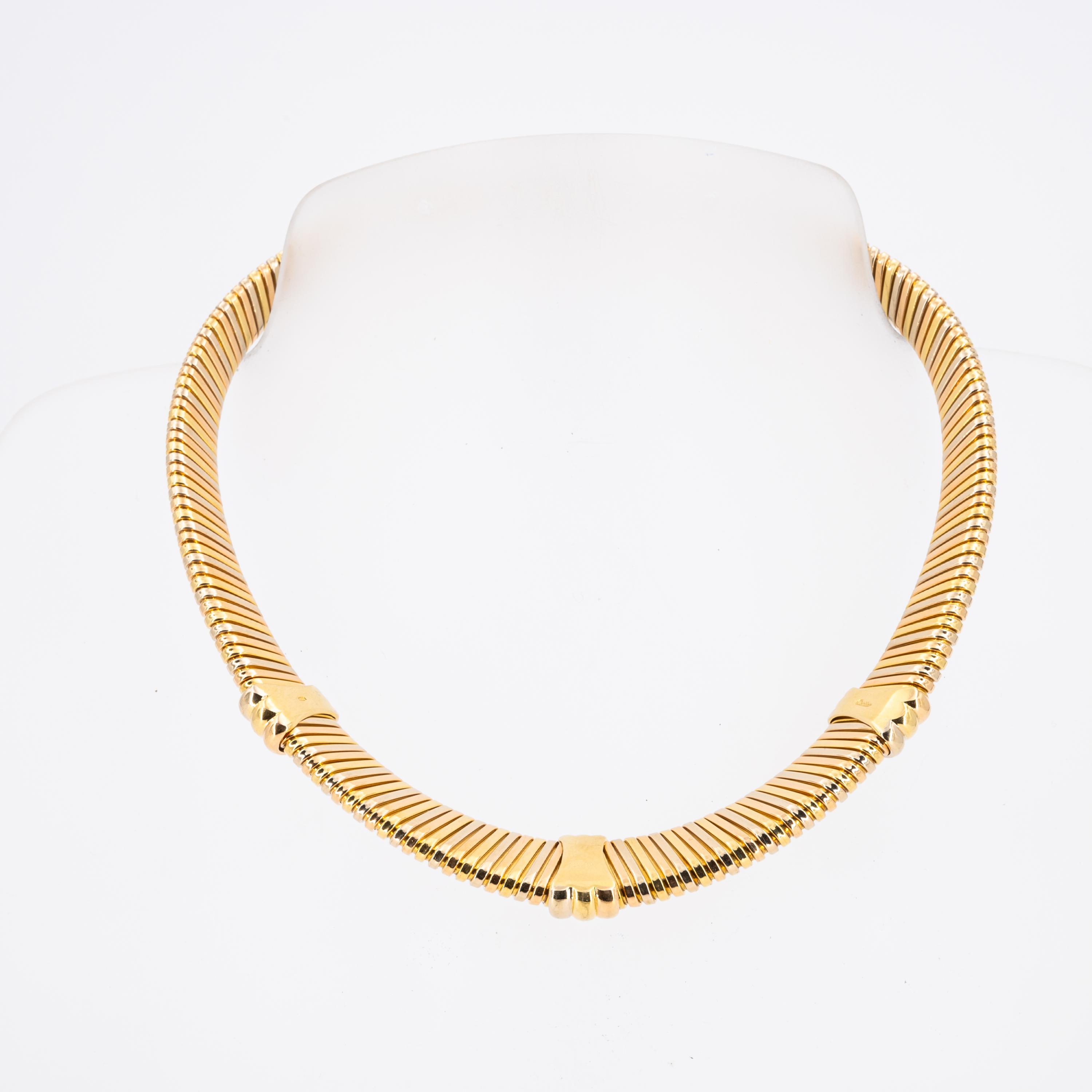 Cartier: Gold-Set: Necklace, Bracelet and Ear Studs/Clips - Image 2 of 9