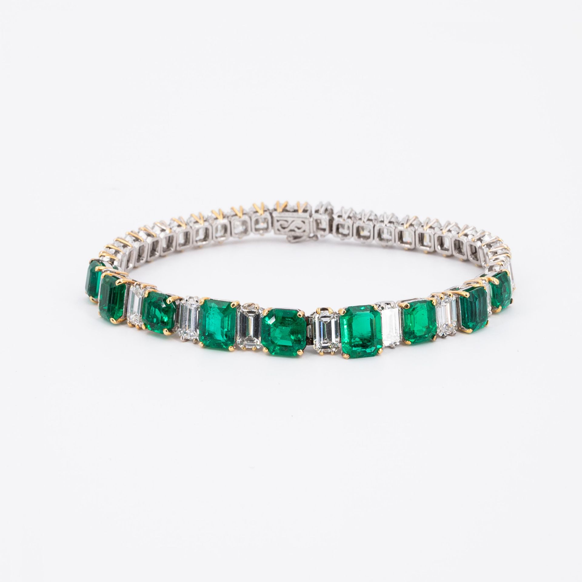 Smaragd-Diamant-Armband - Bild 2 aus 5