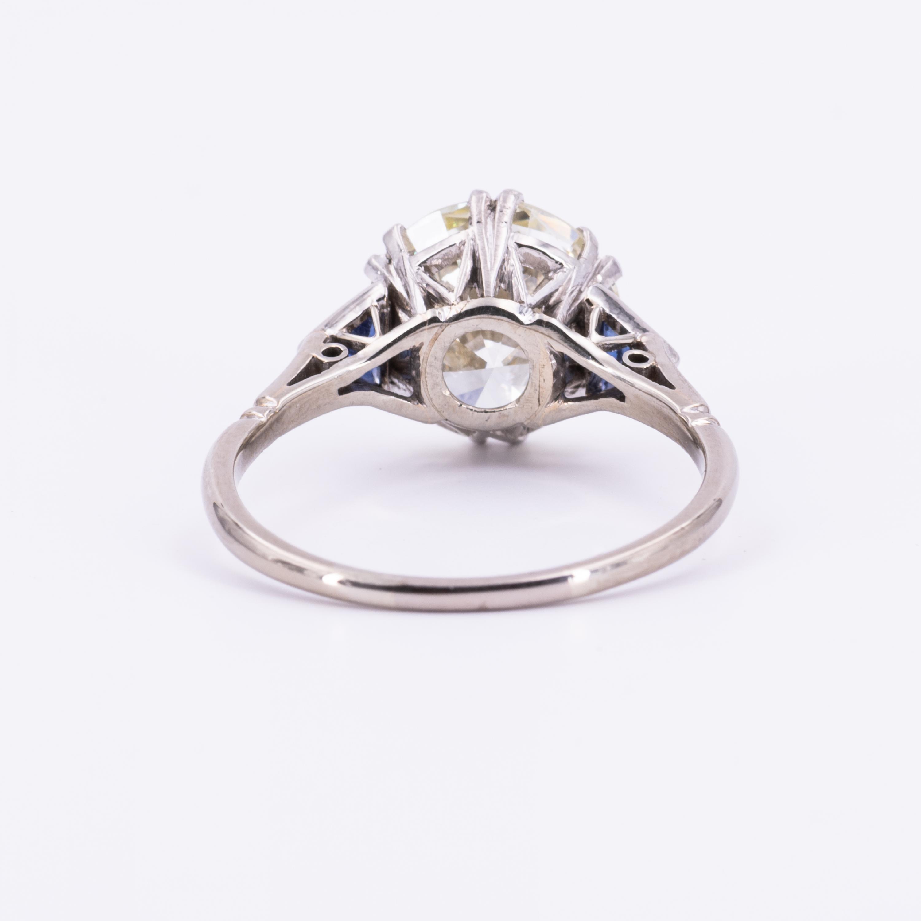 Diamond-Sapphire-Ring - Image 3 of 4