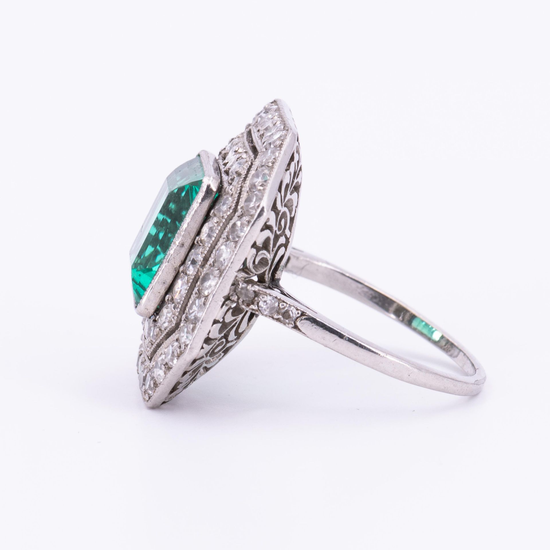 Smaragd-Diamant-Ring - Bild 2 aus 4