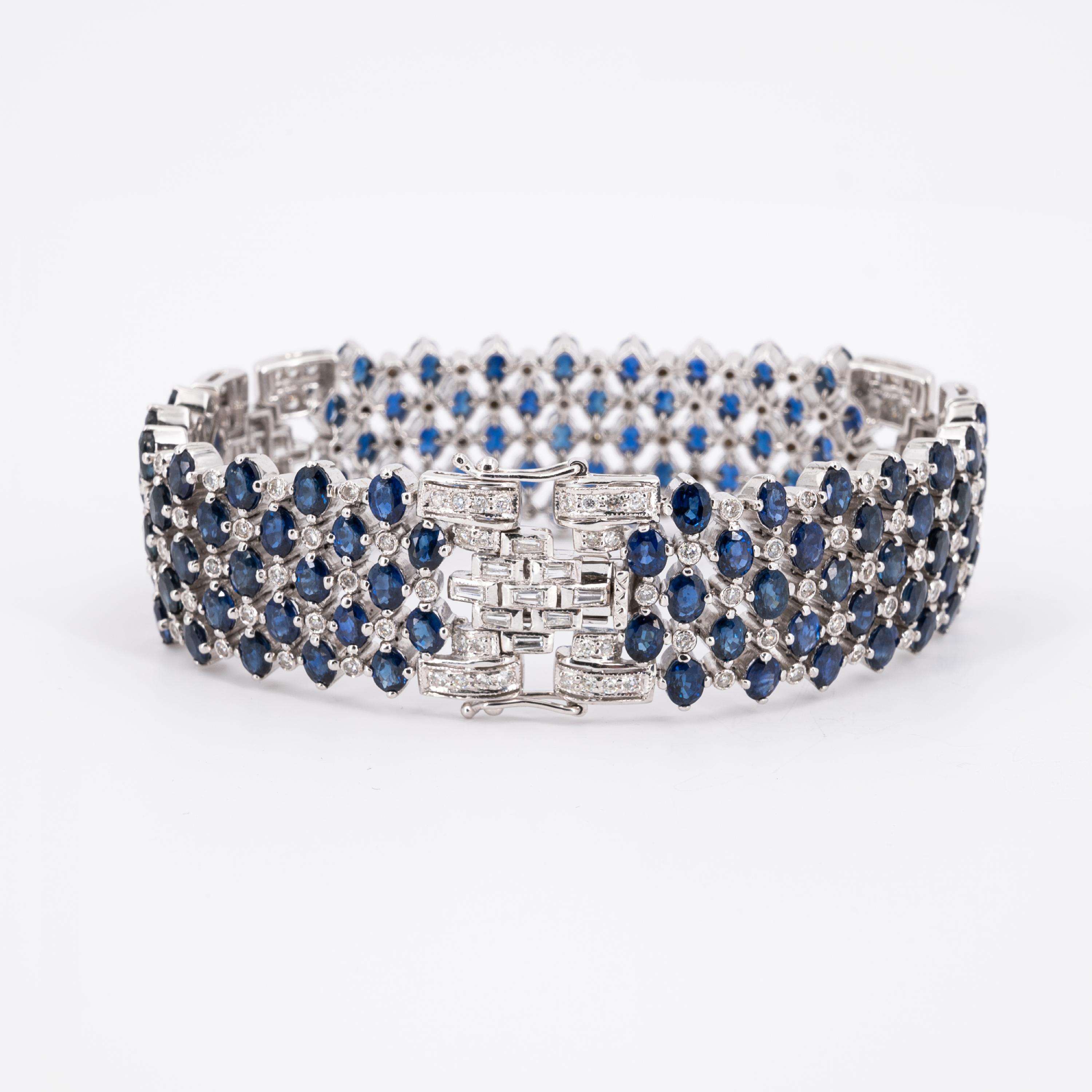 Sapphire-Diamond-Bracelet - Image 3 of 4