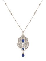 Sapphire-Diamond-Necklace