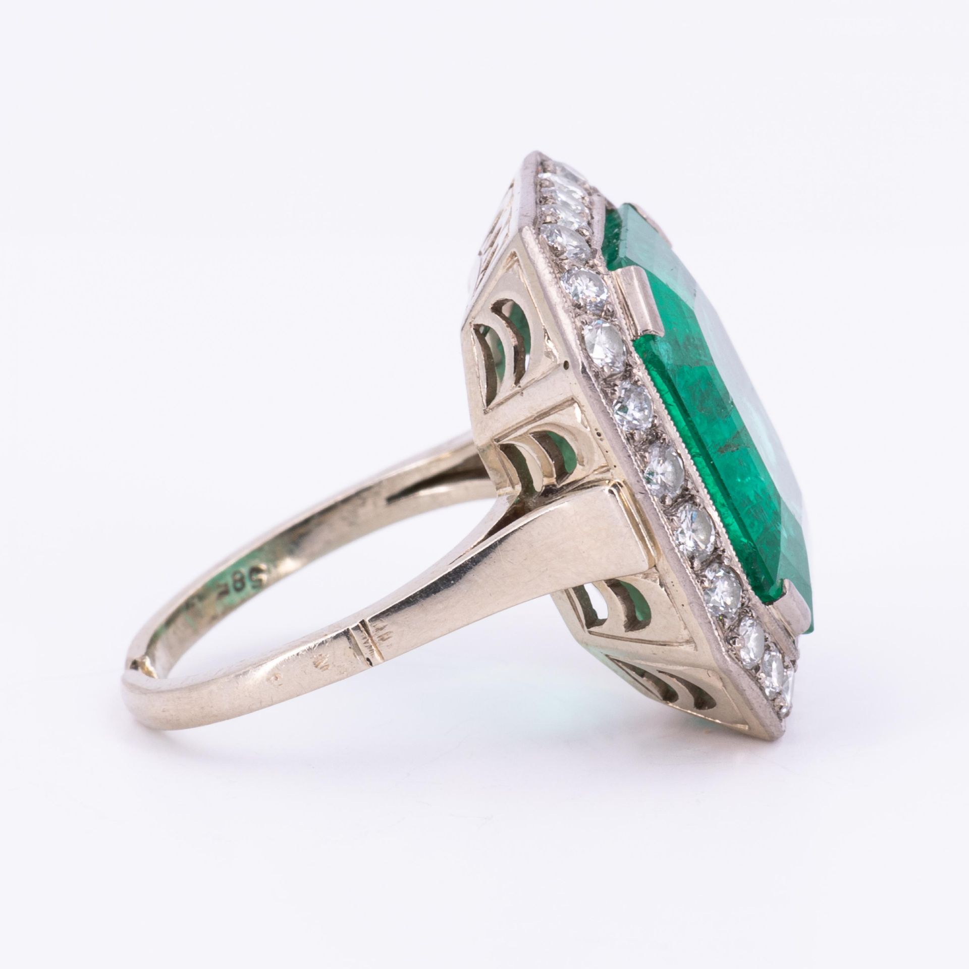Smaragd-Diamant-Ring - Bild 4 aus 5