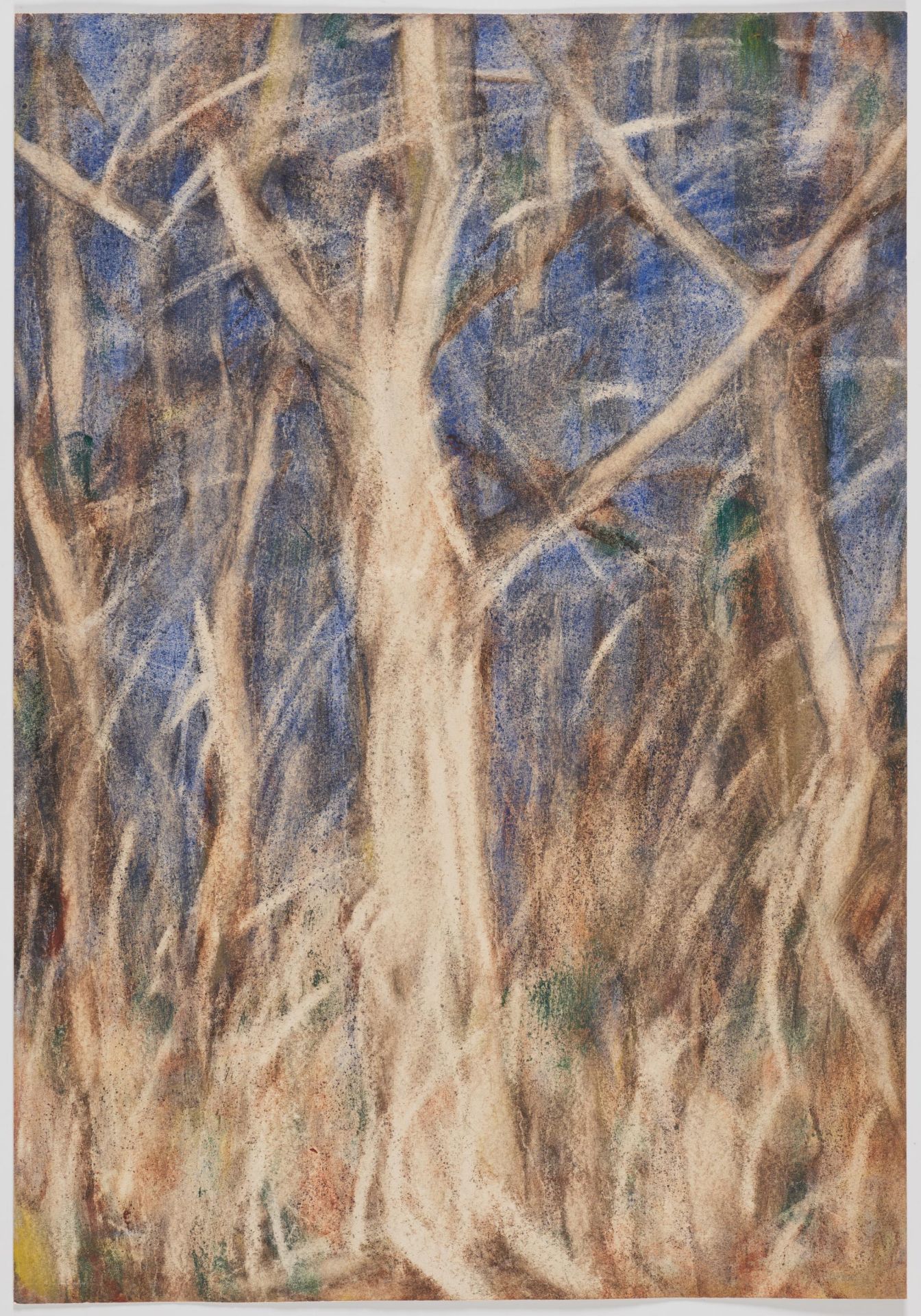 Christian Rohlfs: Bäume vor blauem Hintergrund - Bild 2 aus 4