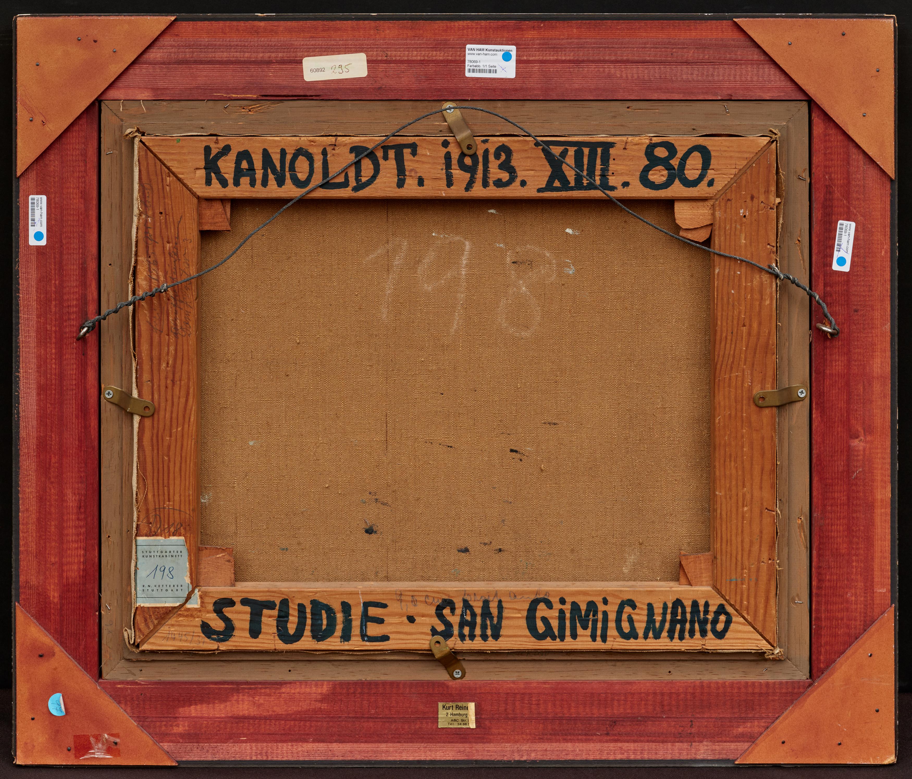 Alexander Kanoldt: Studie San Gimignano - Image 3 of 4