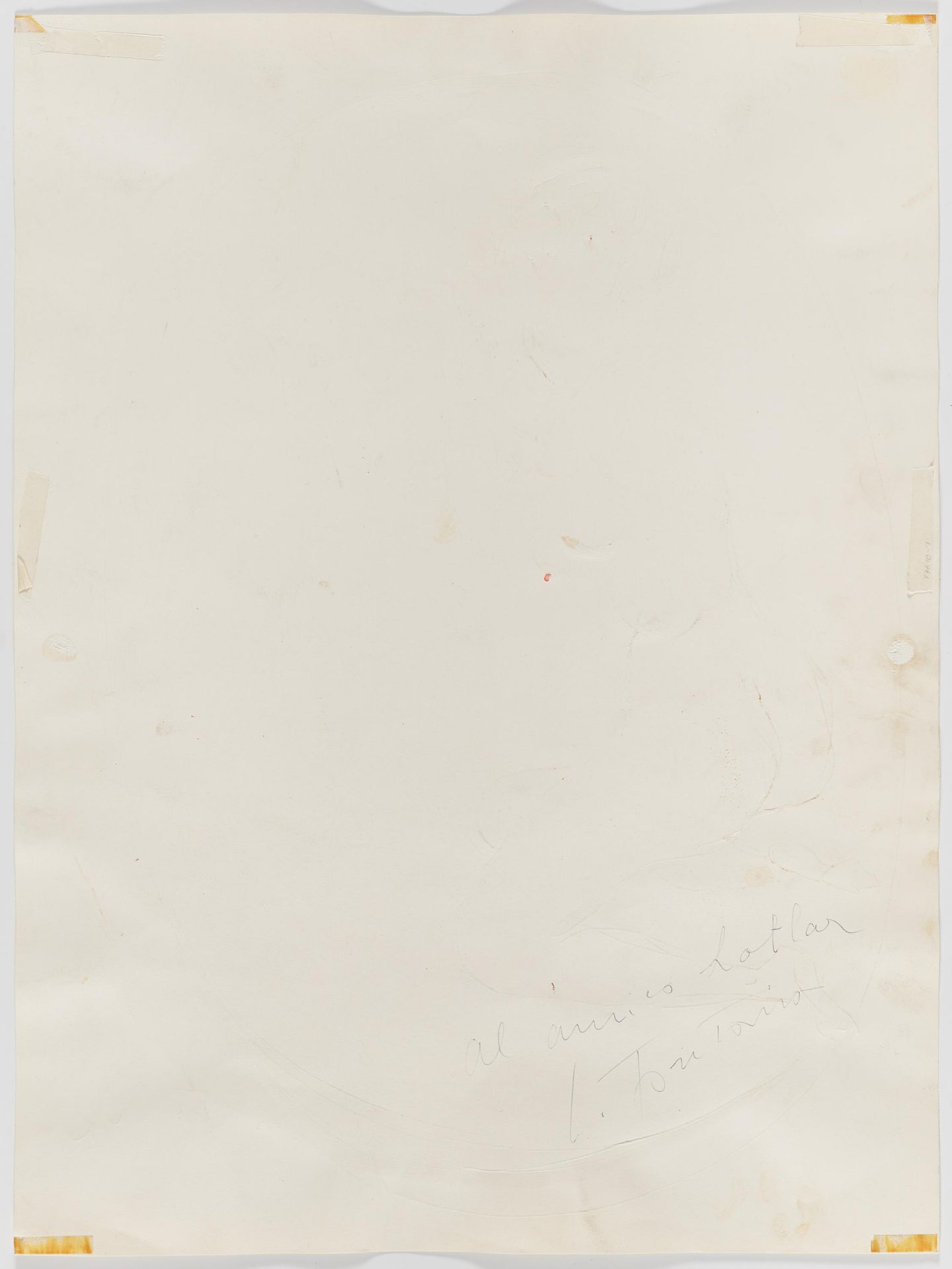 Lucio Fontana: Weiblicher Akt - Image 3 of 3