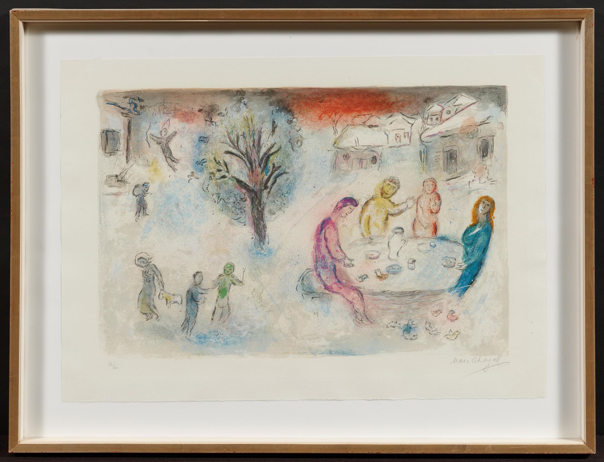 Marc Chagall: Le Repas Chez Dryas (From: Daphnis et Chloé) - Image 2 of 3