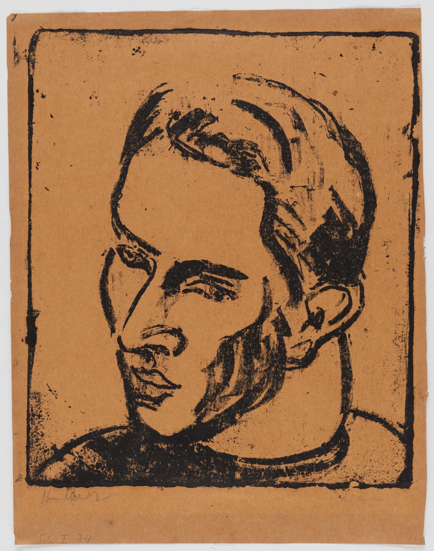 Ernst Ludwig Kirchner: Athletenkopf - Bild 2 aus 4