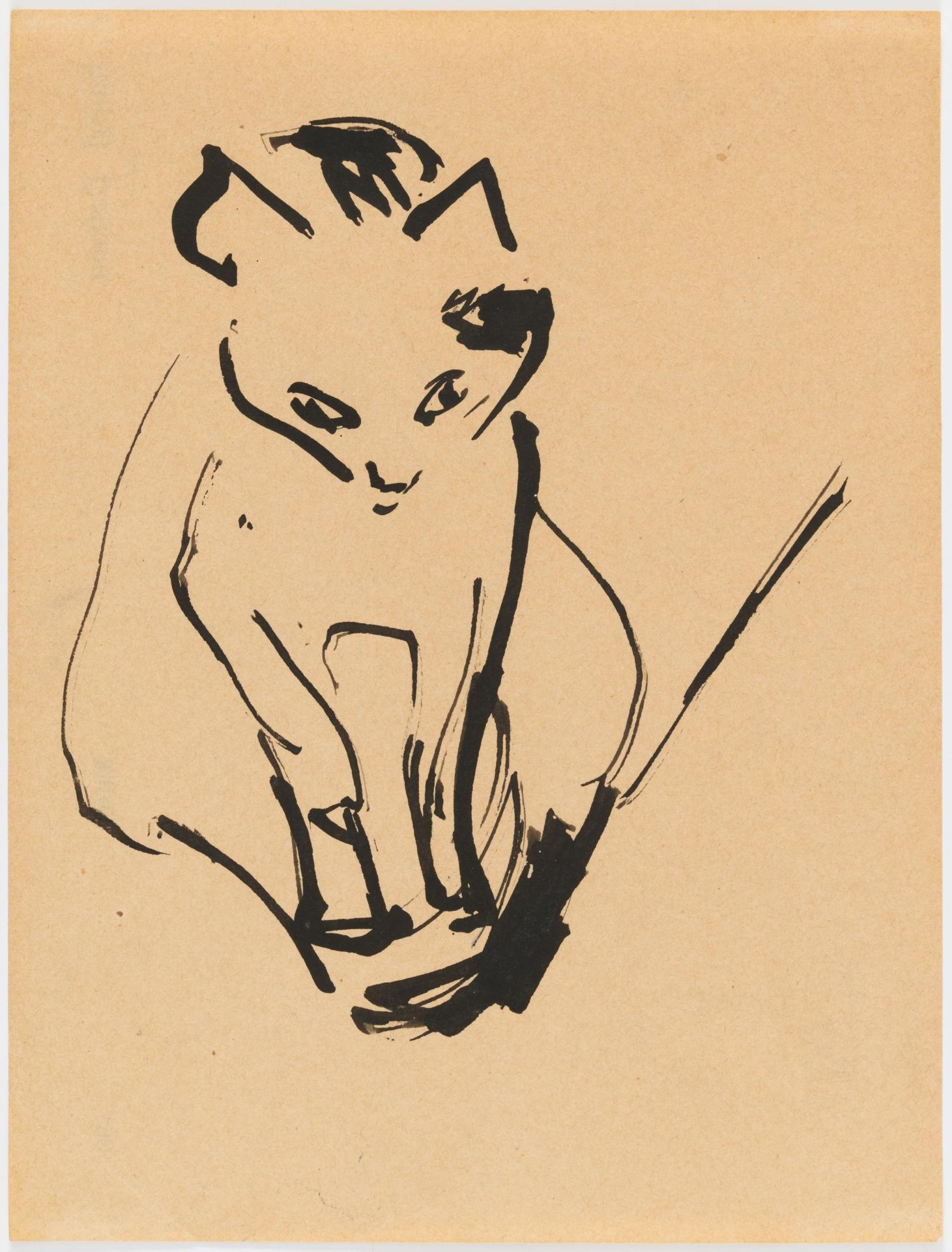 Ernst Ludwig Kirchner: Junge Katze - Bild 2 aus 3