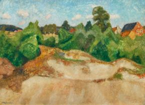 Otto Modersohn: Sommerliche Dünenlandschaft in Quelkhorn bei Fischerhude