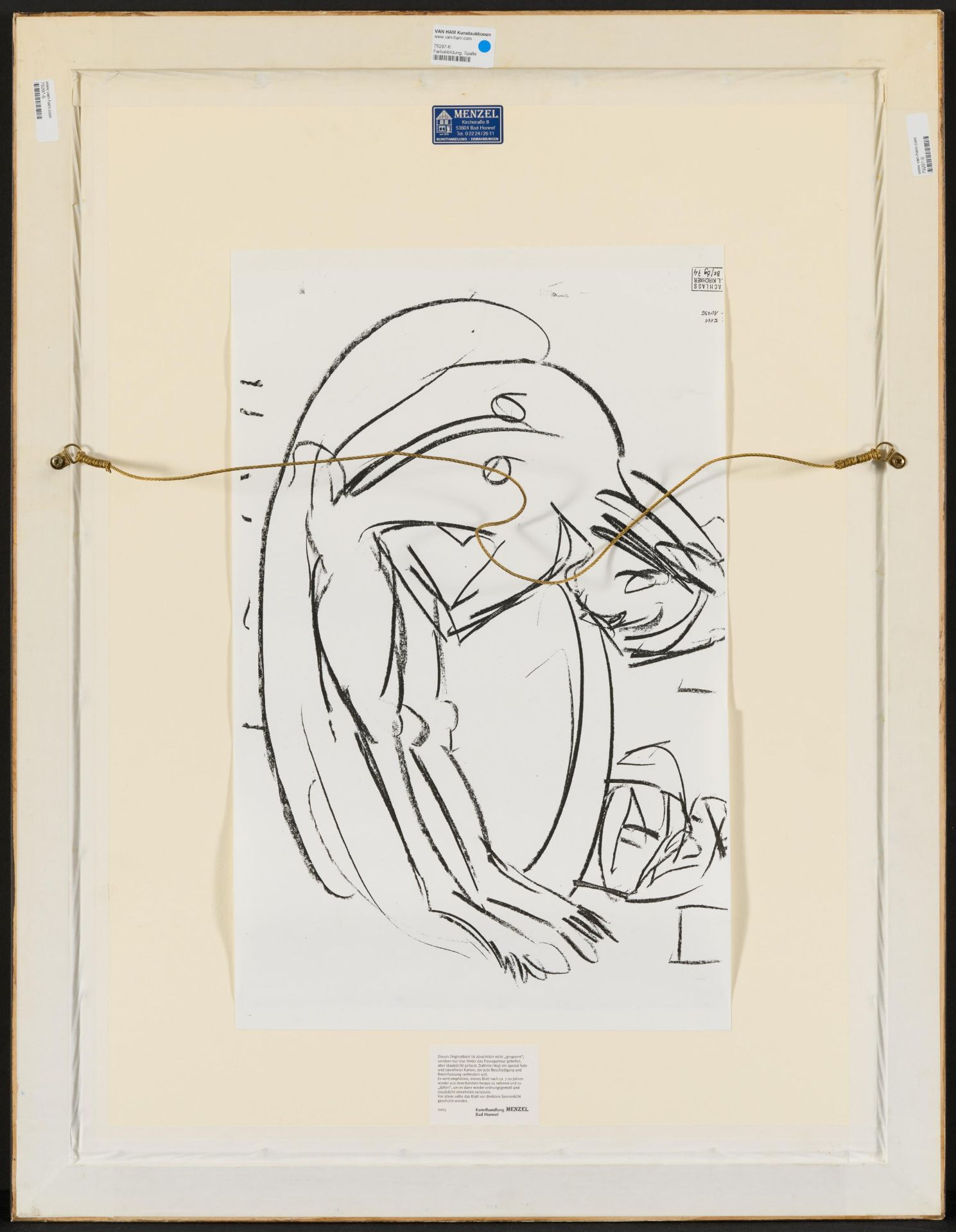 Ernst Ludwig Kirchner: Sitzende Erna - Bild 3 aus 4