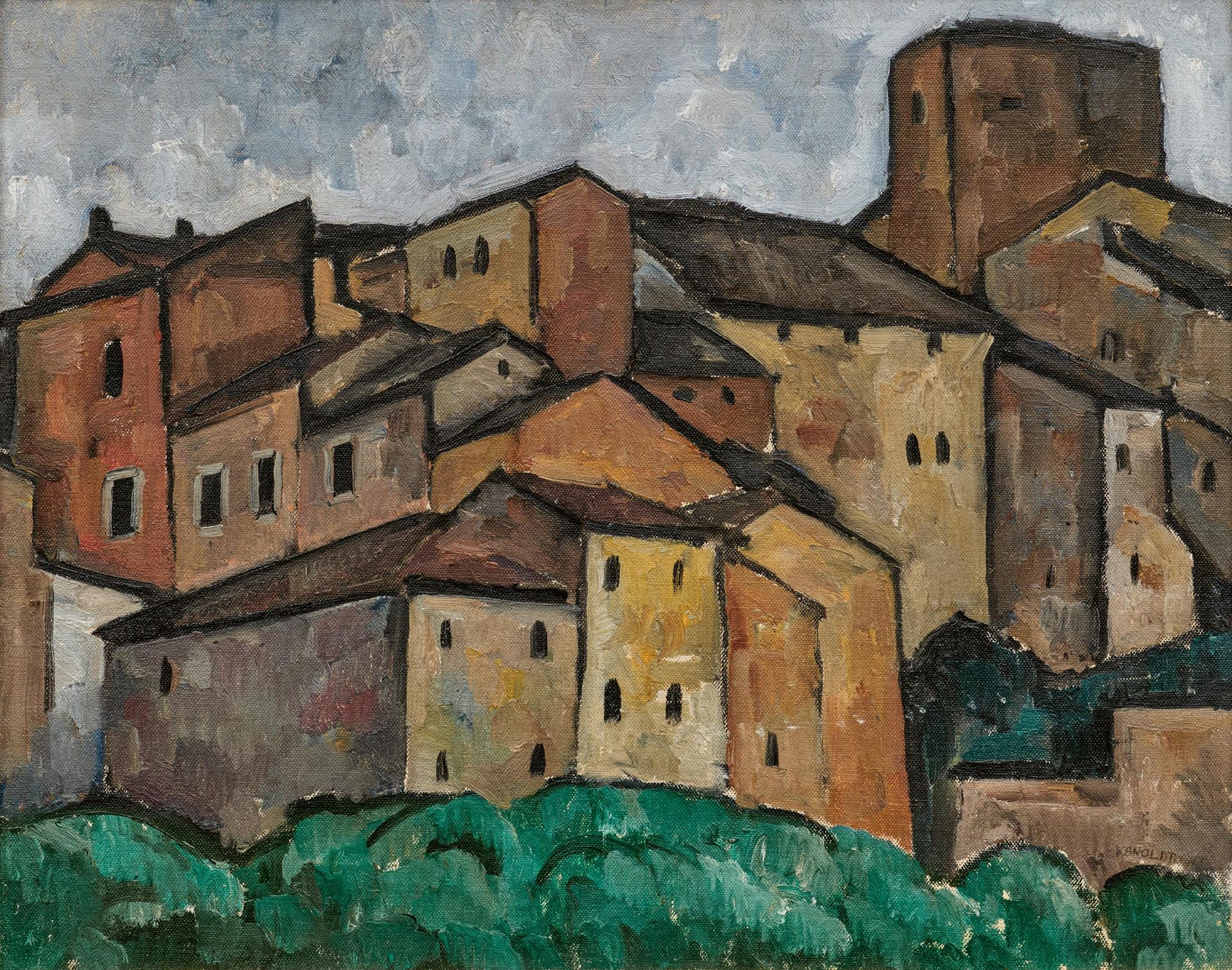 Alexander Kanoldt: Studie San Gimignano