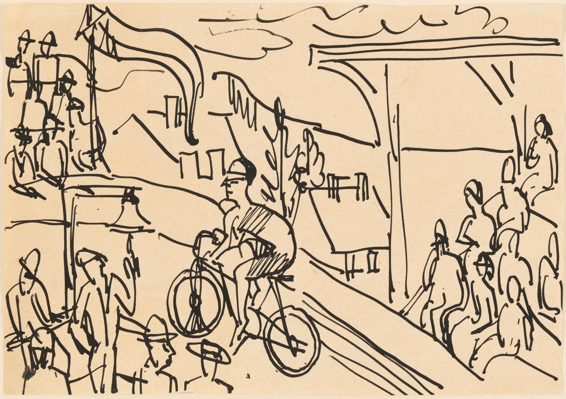 Ernst Ludwig Kirchner: Radrennen - Bild 2 aus 3