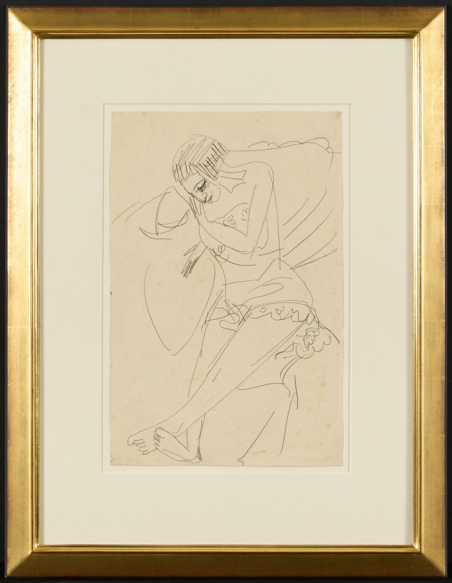 Ernst Ludwig Kirchner: Sitzende Erna - Bild 2 aus 4
