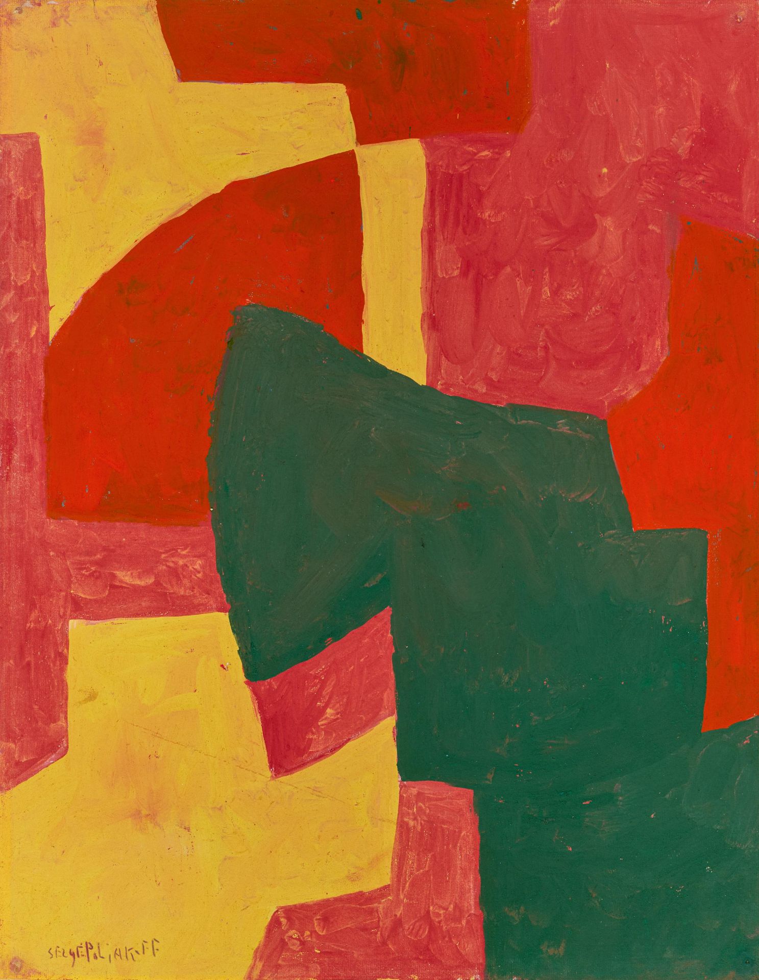 Serge Poliakoff: Composition vert rouge jaune