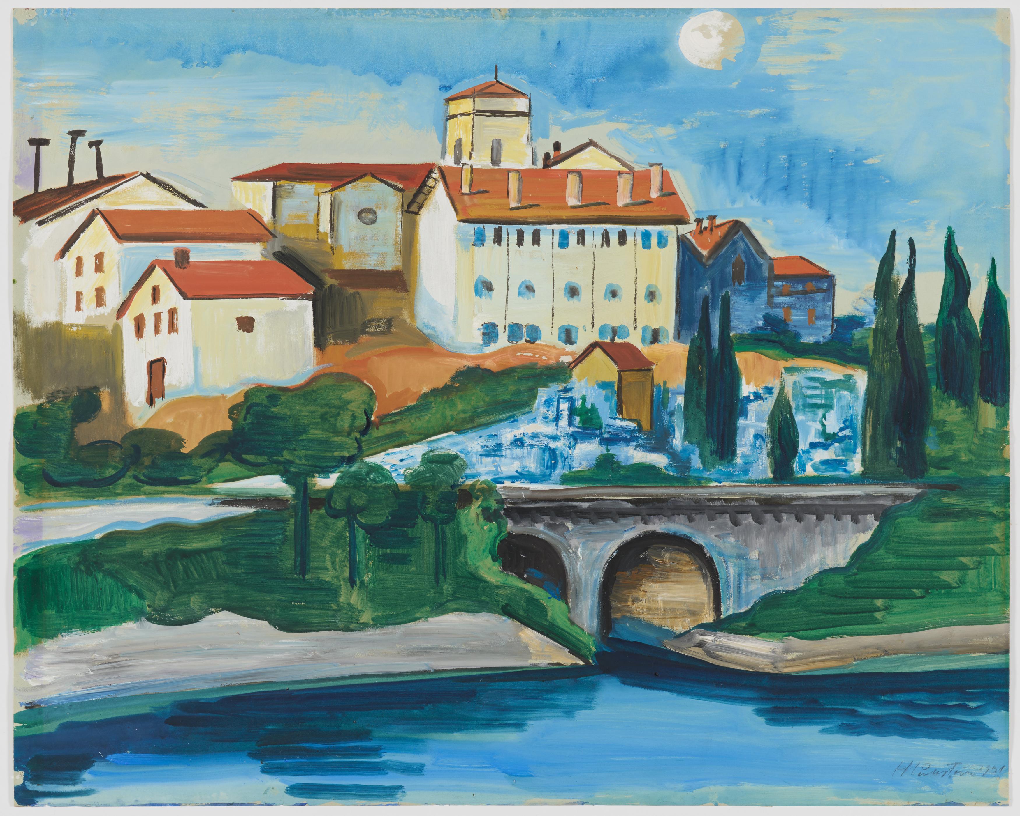 Hermann Max Pechstein: Hendaye Kirche von Sankt Vincent - Image 2 of 4