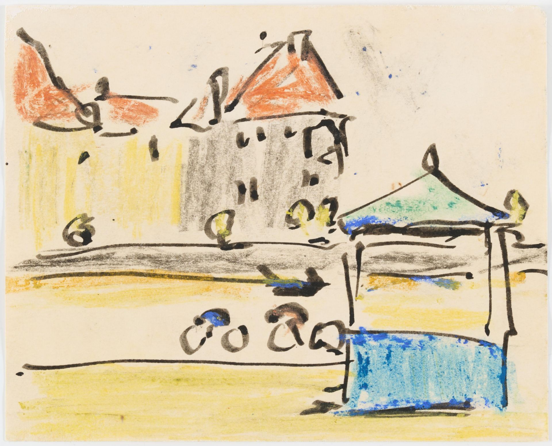 Ernst Ludwig Kirchner: Dresdner Vorstadt - Bild 2 aus 3