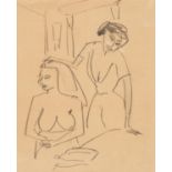 Ernst Ludwig Kirchner: Zwei Frauen (Nackte und bekleidete Frau)