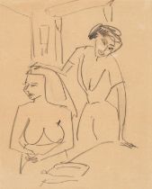 Ernst Ludwig Kirchner: Zwei Frauen (Nackte und bekleidete Frau)