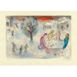 Marc Chagall: Le Repas Chez Dryas (From: Daphnis et Chloé)