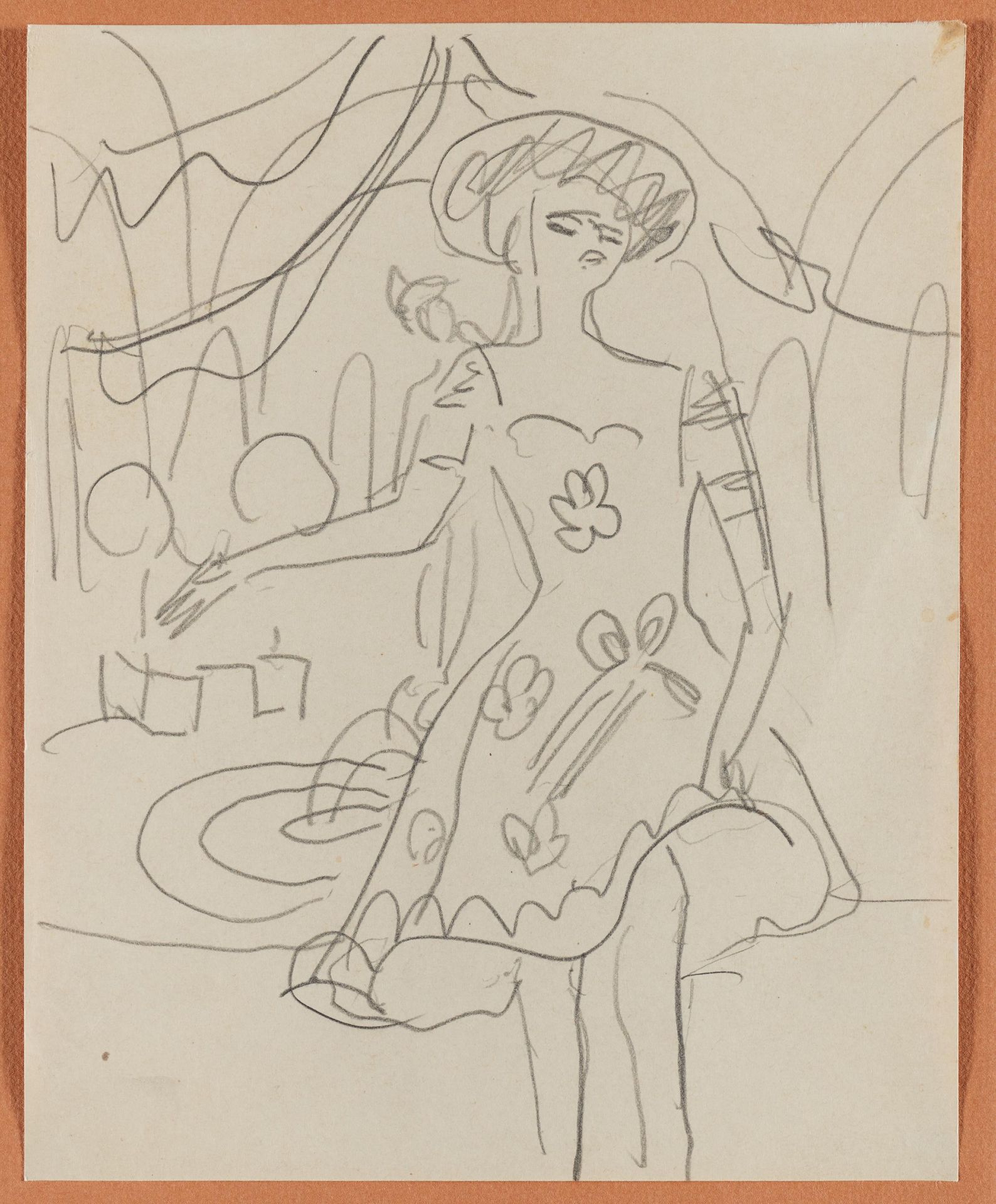 Ernst Ludwig Kirchner: Tänzerin - Bild 2 aus 3
