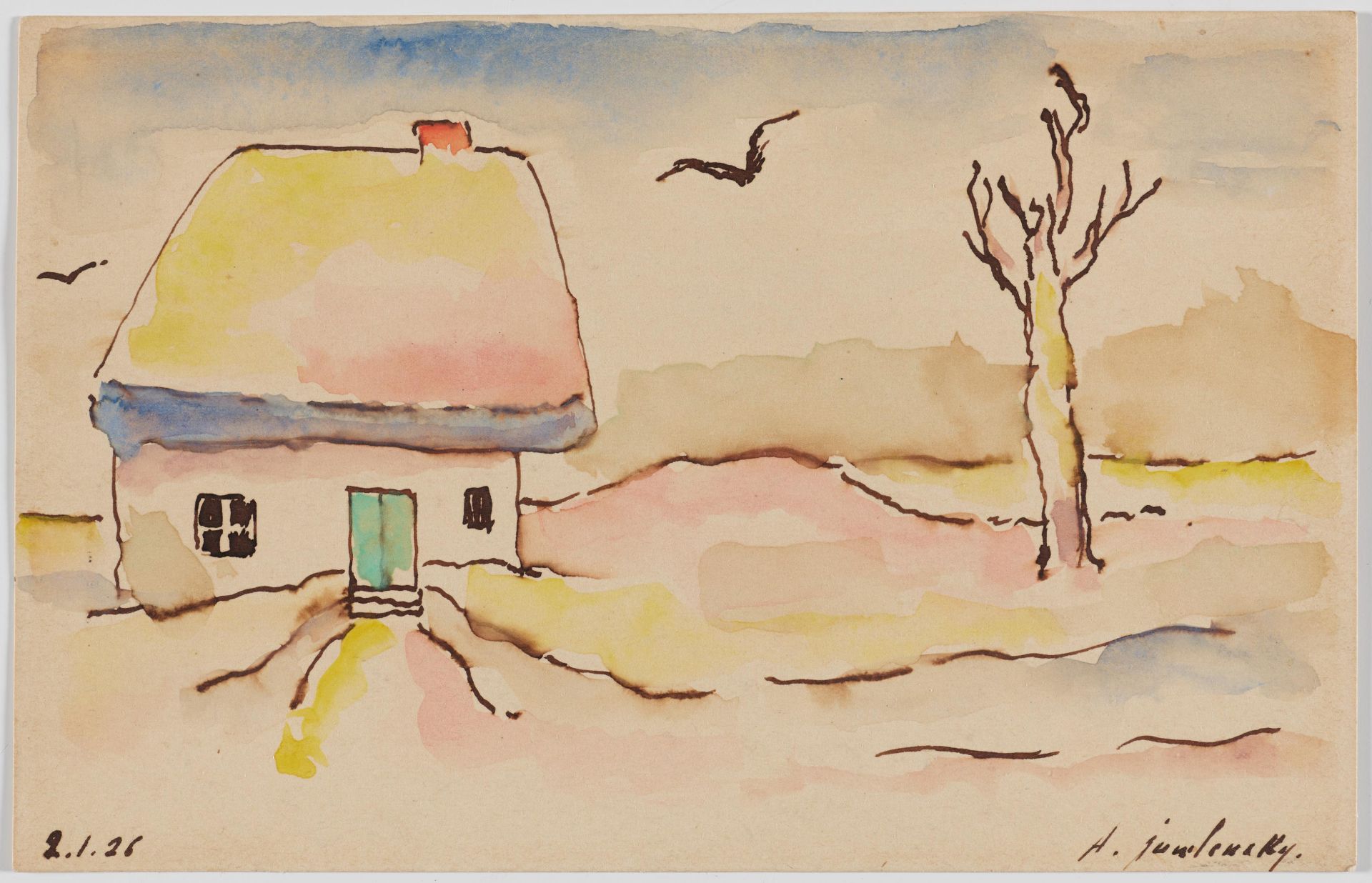 Alexej Jawlensky: Landschaft mit Haus und Baum - Bild 2 aus 4