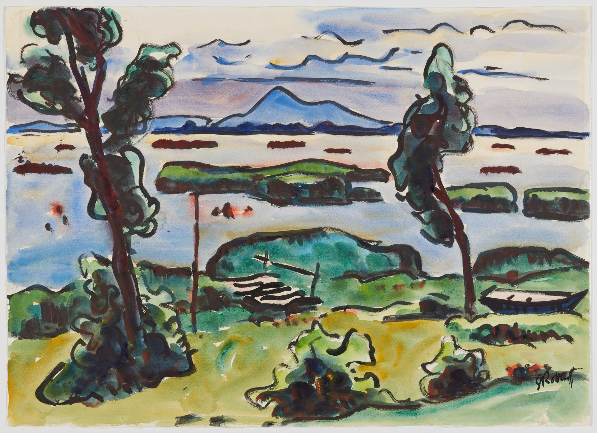 Karl Schmidt-Rottluff: Gewitterschwüle am Haff - Bild 2 aus 4