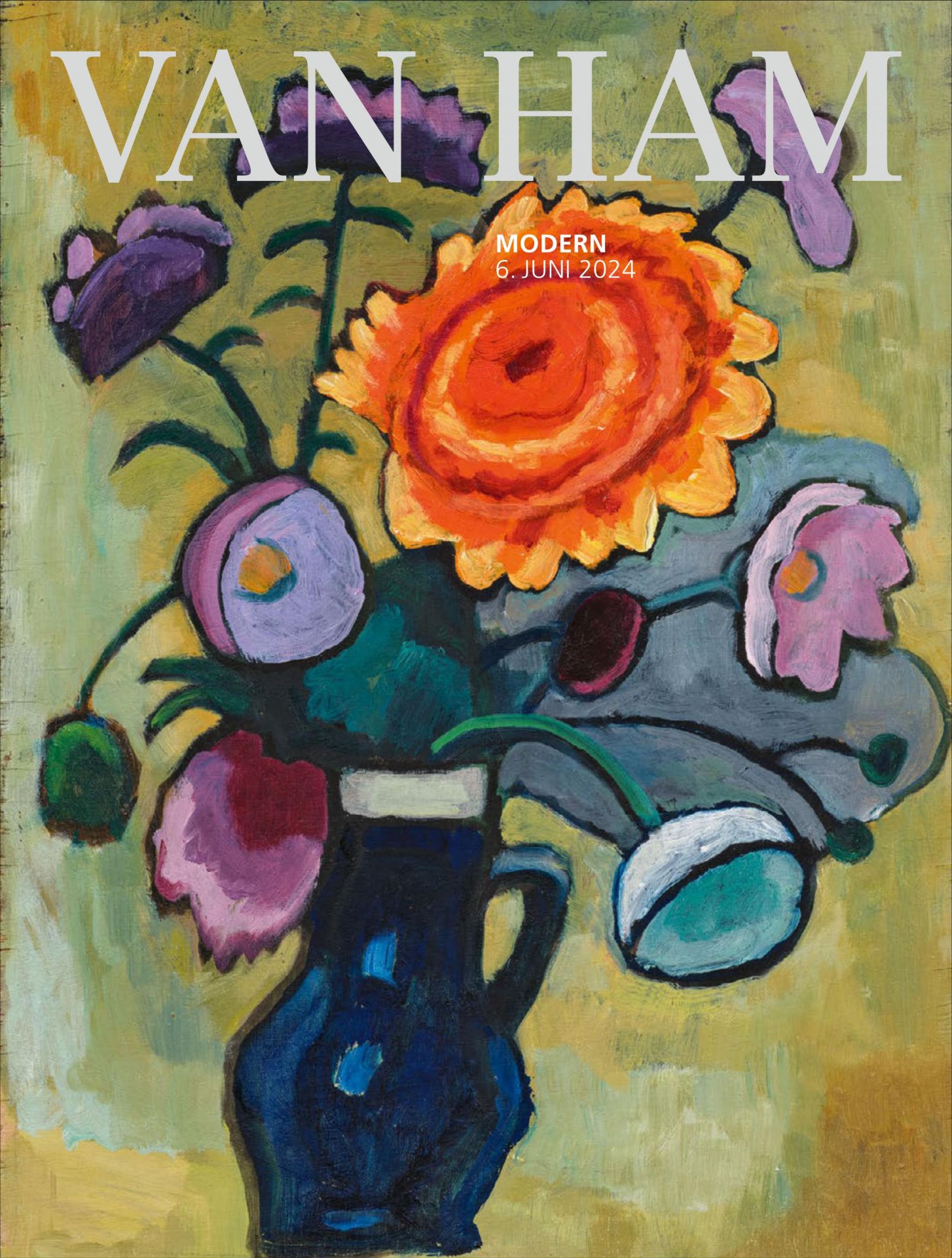 Gabriele Münter: Blumenbild mit rosa Dahlie - Bild 4 aus 5